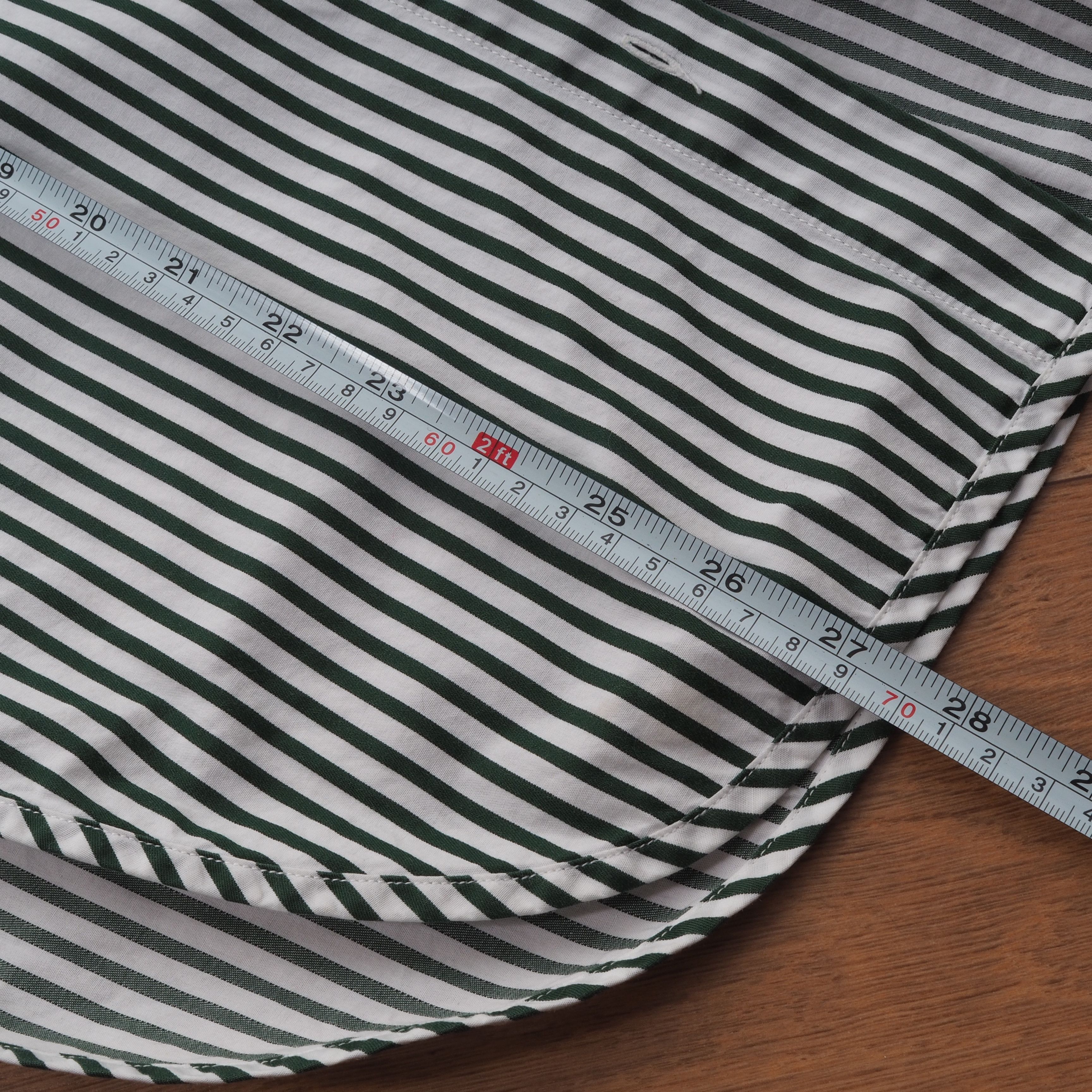 Maje Maje Paris Women's Green White Stripe Cotton Blouse Shirt Size S / US 4 / IT 40 - 12 Thumbnail