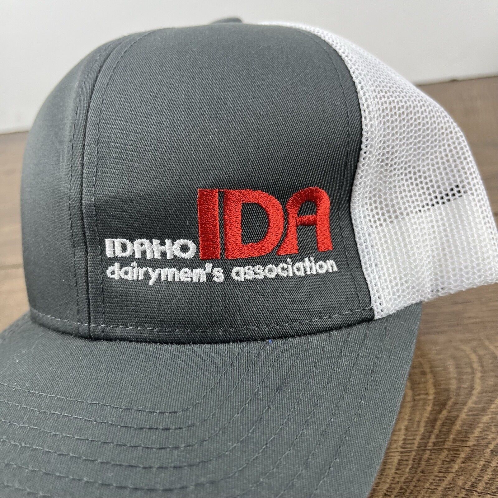 Other Idaho Dairymens Hat IDA Snapback Hat Gray Adjustable Hat Adu Size ONE SIZE - 7 Thumbnail