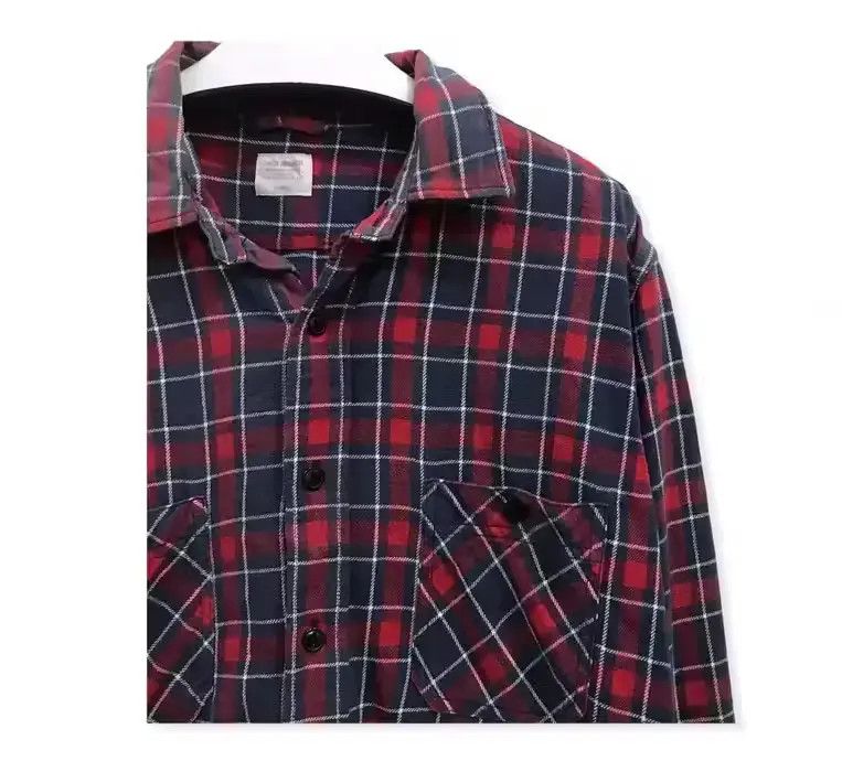 Japanese Brand Back Number Flannel Shirt