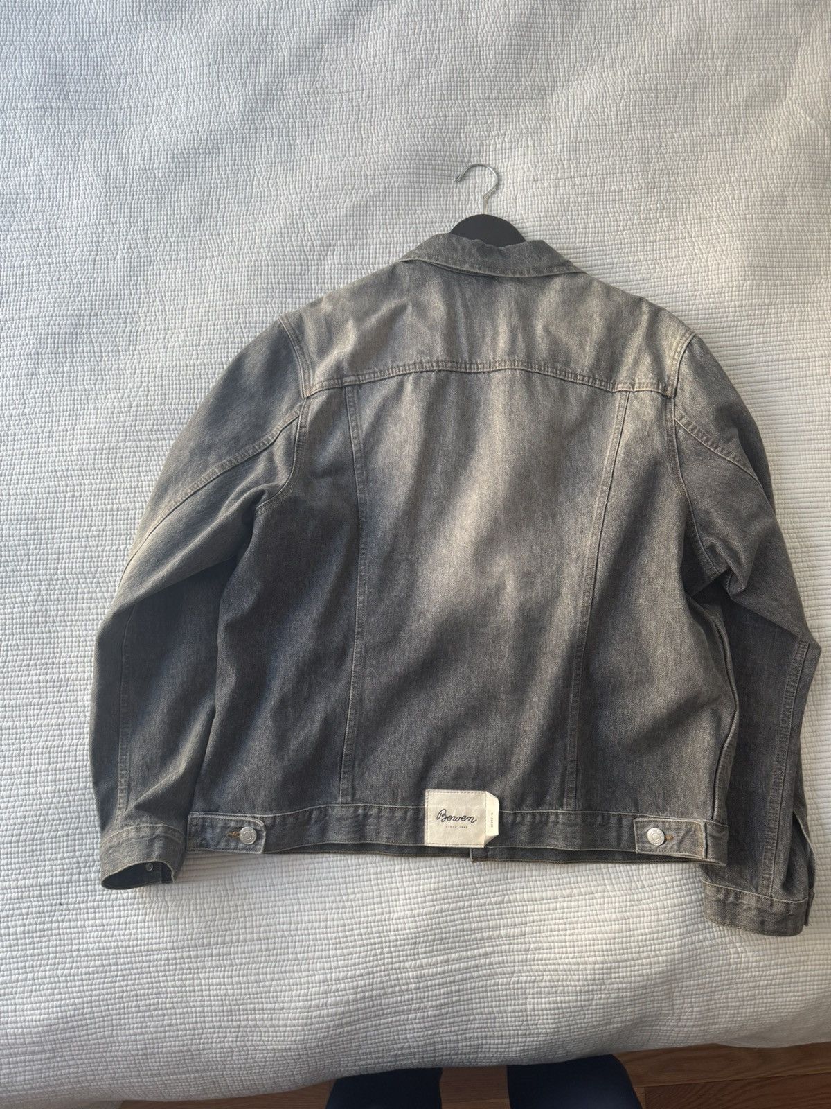 Other Bowen Faded Gray Denim Jacket Loose Fit Size US L / EU 52-54 / 3 - 2 Thumbnail