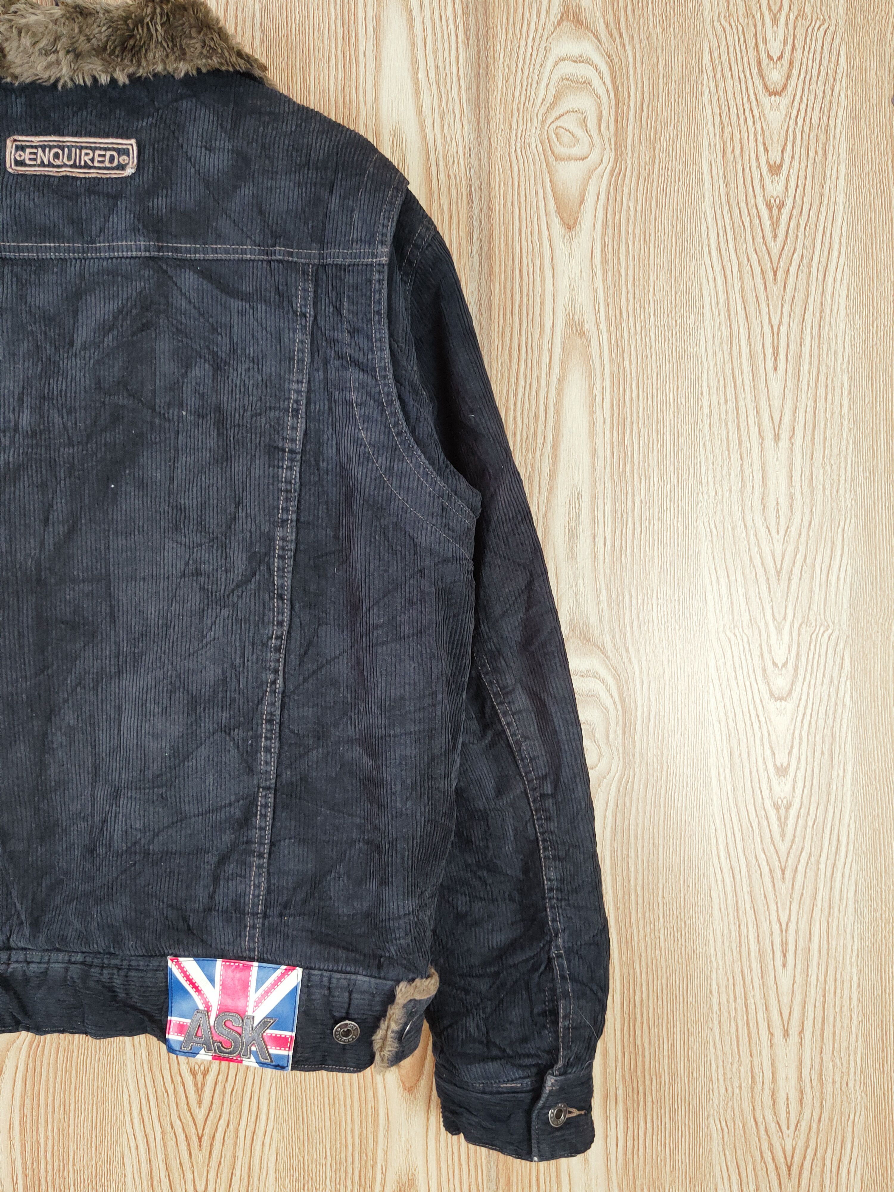 Japanese Brand Ask Black Corduroy Jackets winter #W168 Size US M / EU 48-50 / 2 - 15 Thumbnail