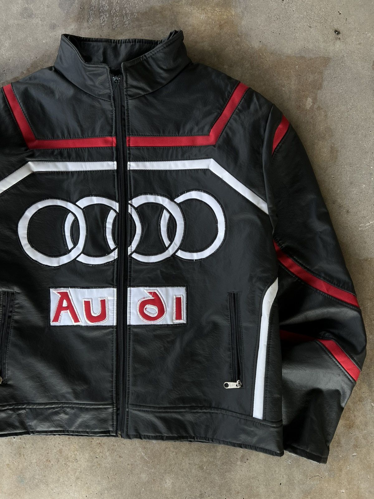 Formula 1 Vintage Audi Leather Racing Zip Up Jacket Size US M / EU 48-50 / 2 - 1 Thumbnail