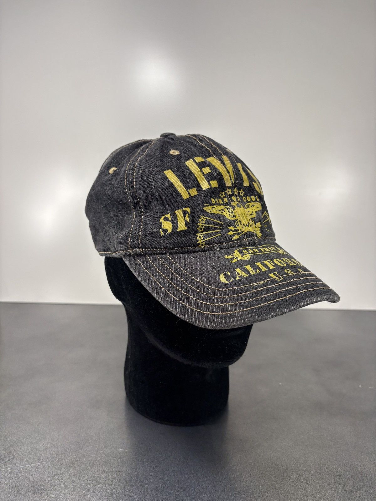 Levi's Y2K Levis Baseball Cap 2000s Vintage Printed Hat Von Dutch Size ONE SIZE - 2 Thumbnail