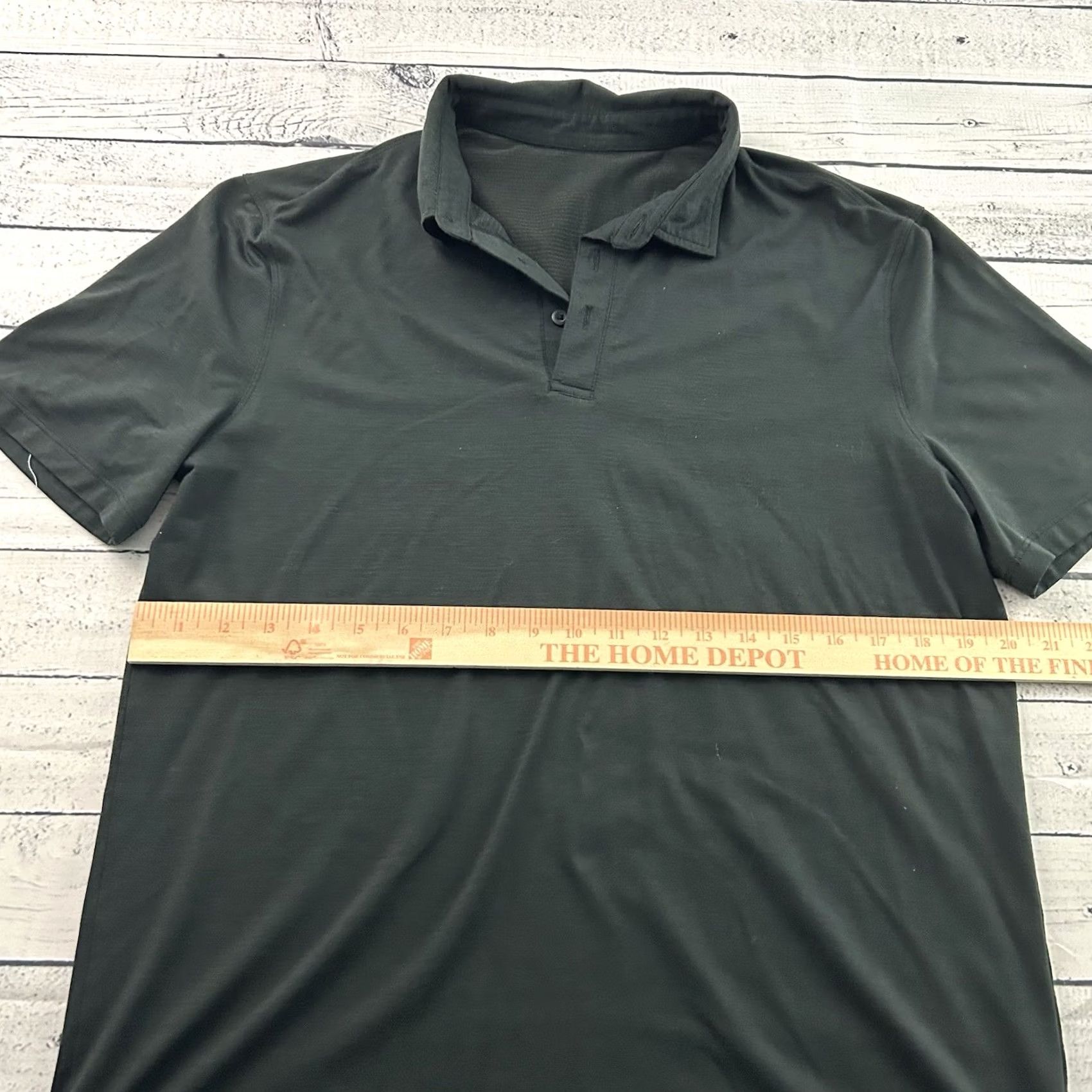 Lululemon Lululemon Short Sleeve Golf Polo Shirt Men's Large Gray Size US L / EU 52-54 / 3 - 3 Thumbnail