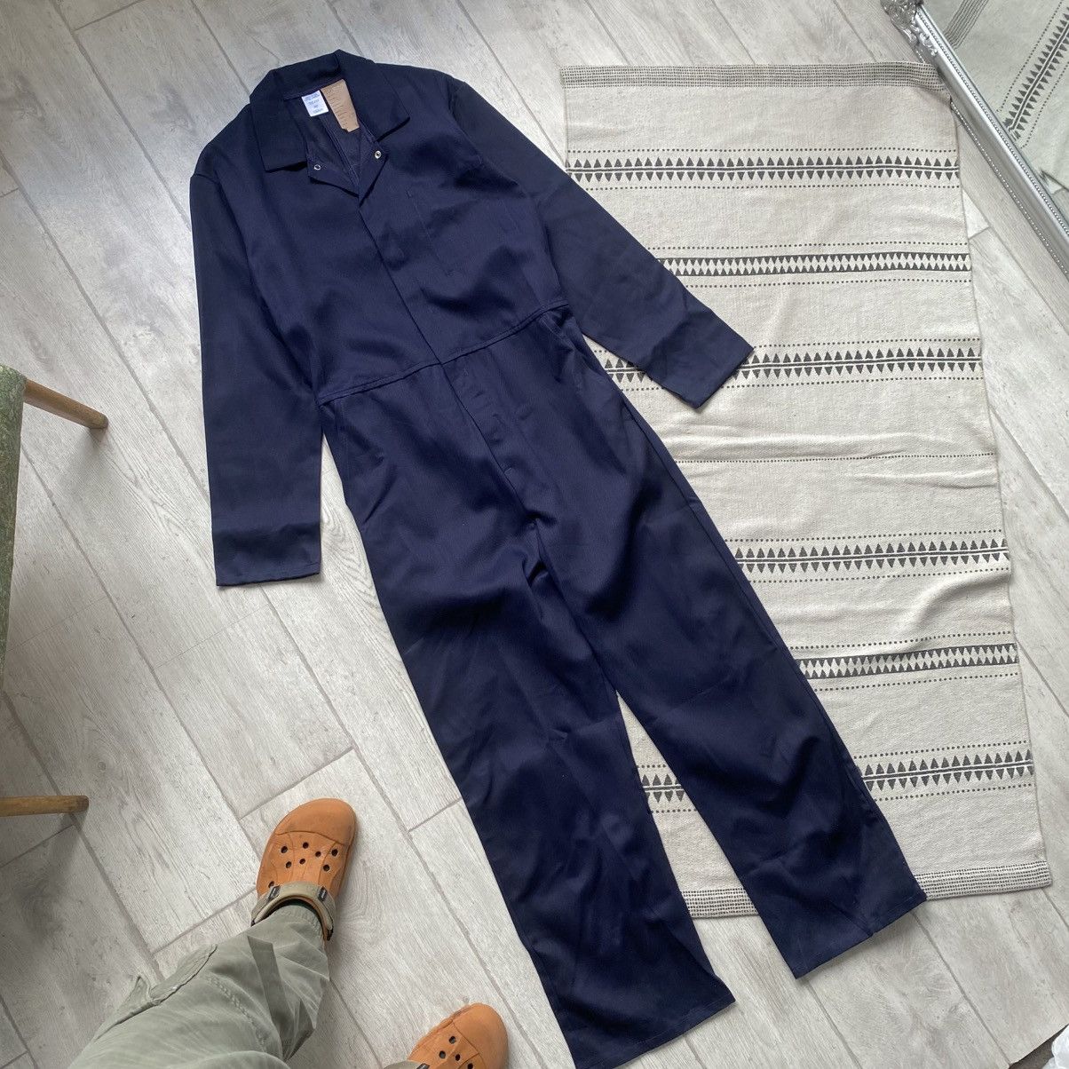 Le Laboureur Workwear Vintage Chore Sanfor French work Coverall jumpsuit Size US 32 / EU 48 - 8 Thumbnail