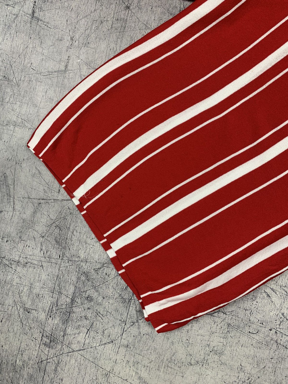 Maje Designer Maje Striped Crochet T-Shirt Red Size 1 Women’s Size S / US 4 / IT 40 - 3 Thumbnail