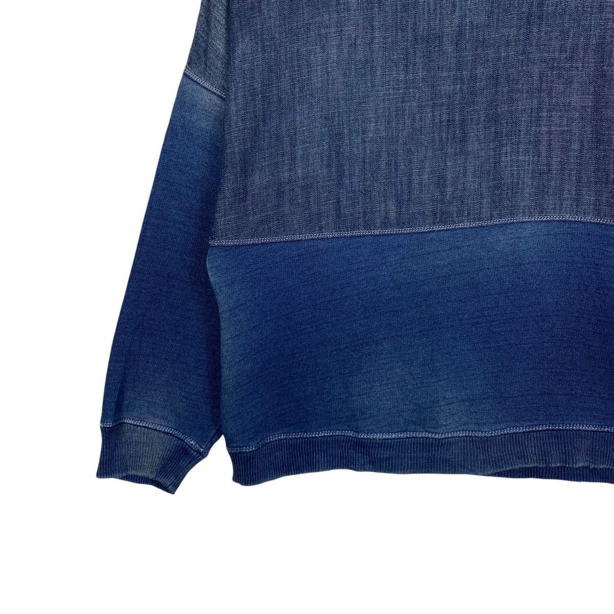 Diesel DIESEL Indigo Division Colorblock Sweatshirts #1756-C78 Size S / US 4 / IT 40 - 3 Thumbnail