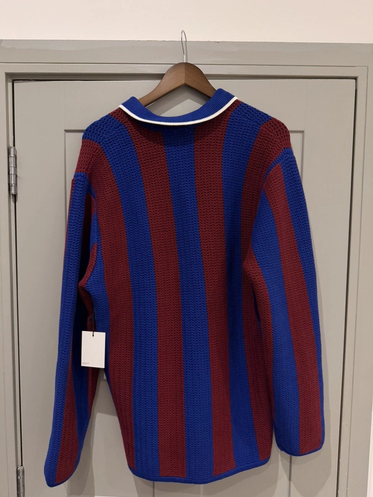 Aime Leon Dore Aime Leon Dore Knit Soccer Jersey Sweater Merlot/Royal Size US L / EU 52-54 / 3 - 4 Thumbnail