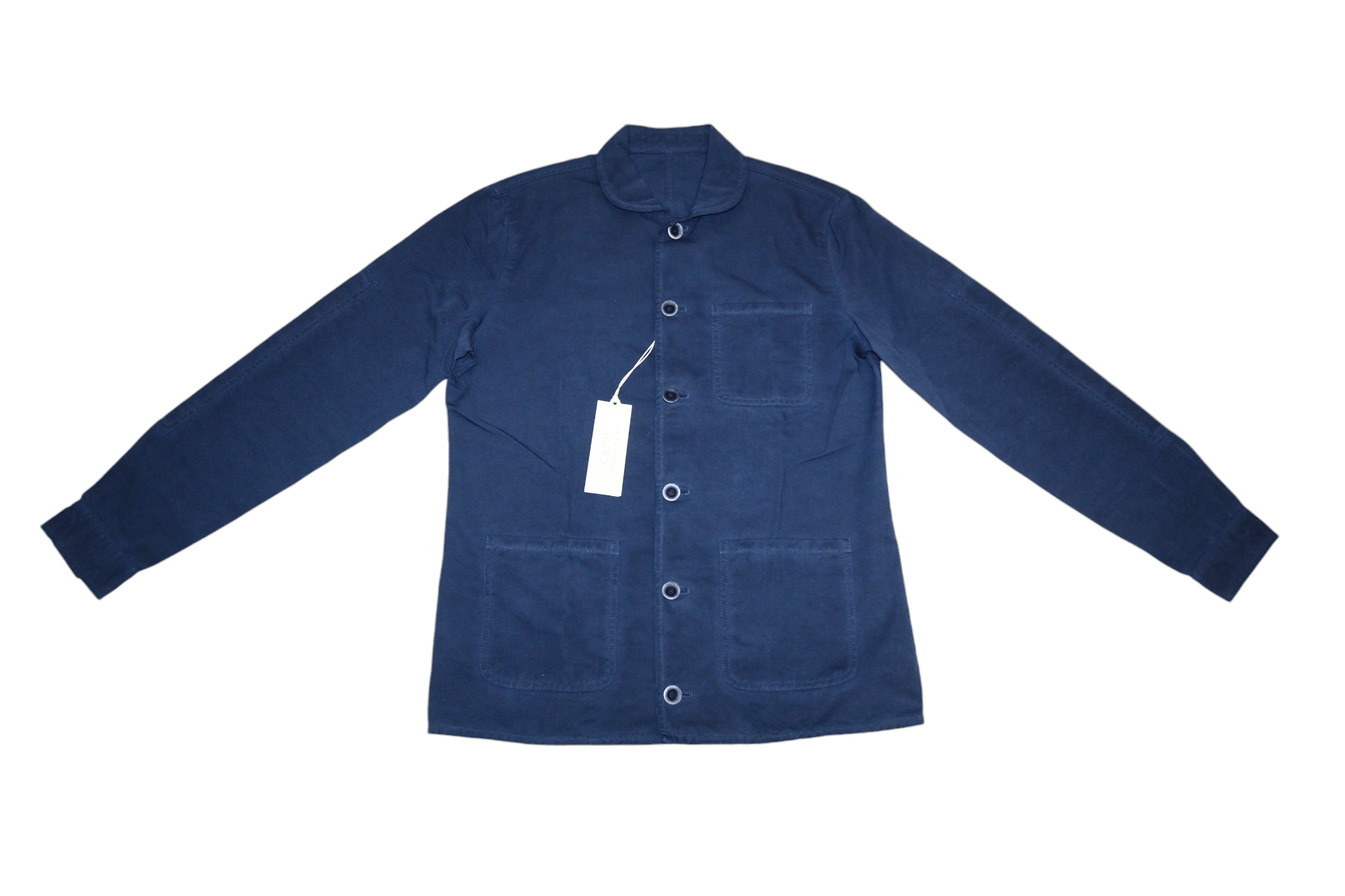 Japanese Brand DEADSTOCK💥CAPRI OSAKA-TC Indigo Dyed Chore Jacket Size US M / EU 48-50 / 2 - 14 Thumbnail