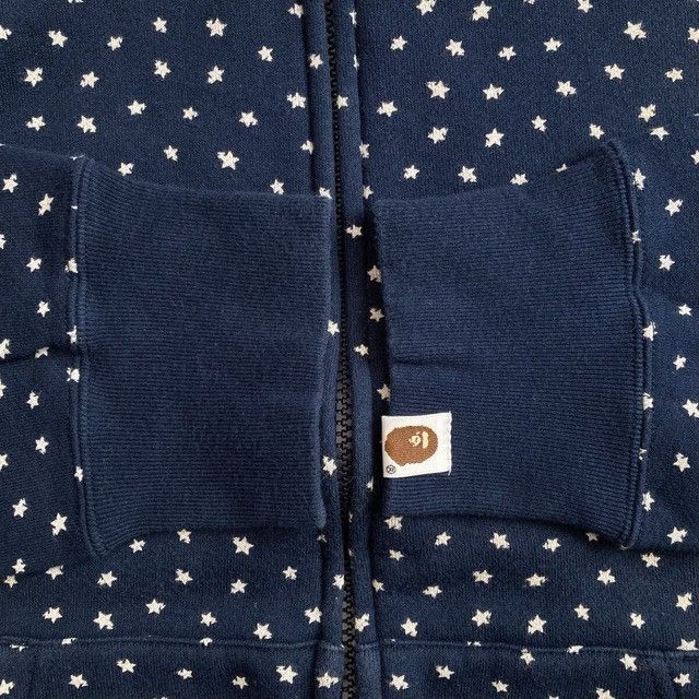 Bape BAPE Sta Logo Full Zip Hoodie Navy a bathing ape star NIGO Size US L / EU 52-54 / 3 - 6 Thumbnail
