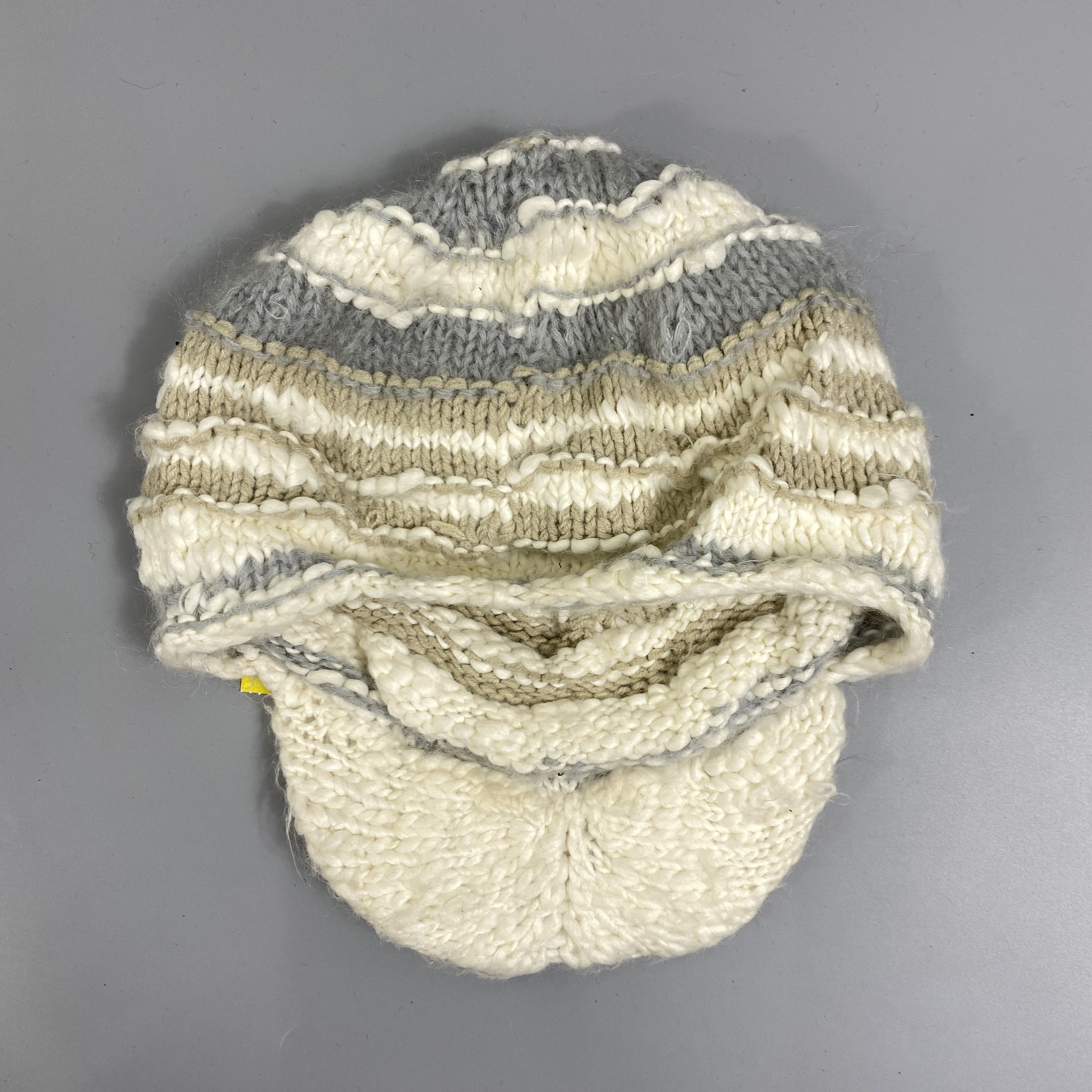 Japanese Brand Pozzyrap Knitted Beanie Hat With Brim -BN1021 Size ONE SIZE - 7 Thumbnail
