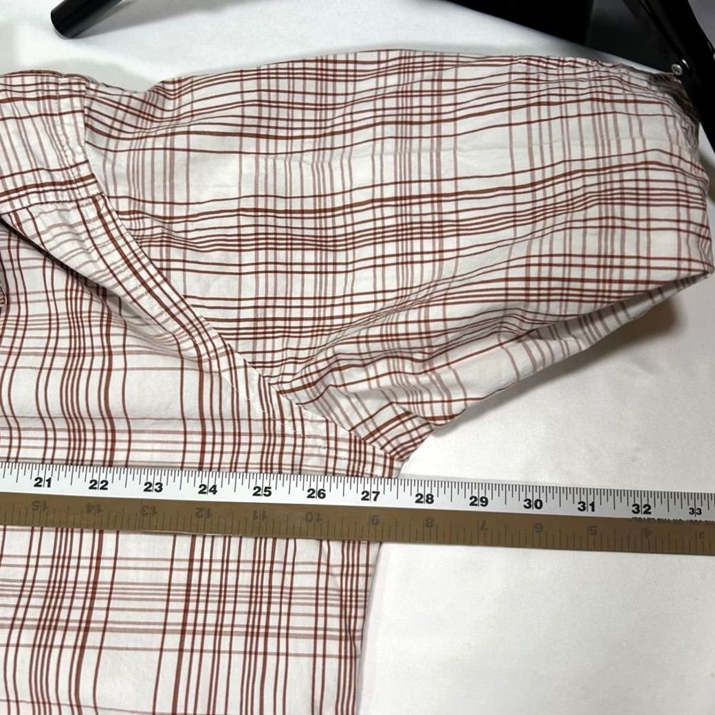 Ecko Unltd. Classic Shirt Casual Brown & White Plaid Button-Down Long Sleeve Top Mens XXL Size US XXL / EU 58 / 5 - 7 Thumbnail