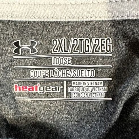 Under Armour Under Armour Heat Gear Pullover Shirt 2XL Men Gray Quarter Zip Lightweight Long Sleeve Breathable Athletic Mock Neck Size US XXL / EU 58 / 5 - 5 Thumbnail