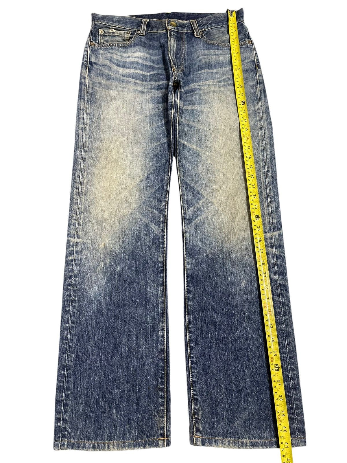 Uniqlo Vintage Japanese Uniqlo Blue Faded Wash Style Loose Jeans Size US 32 / EU 48 - 12 Thumbnail