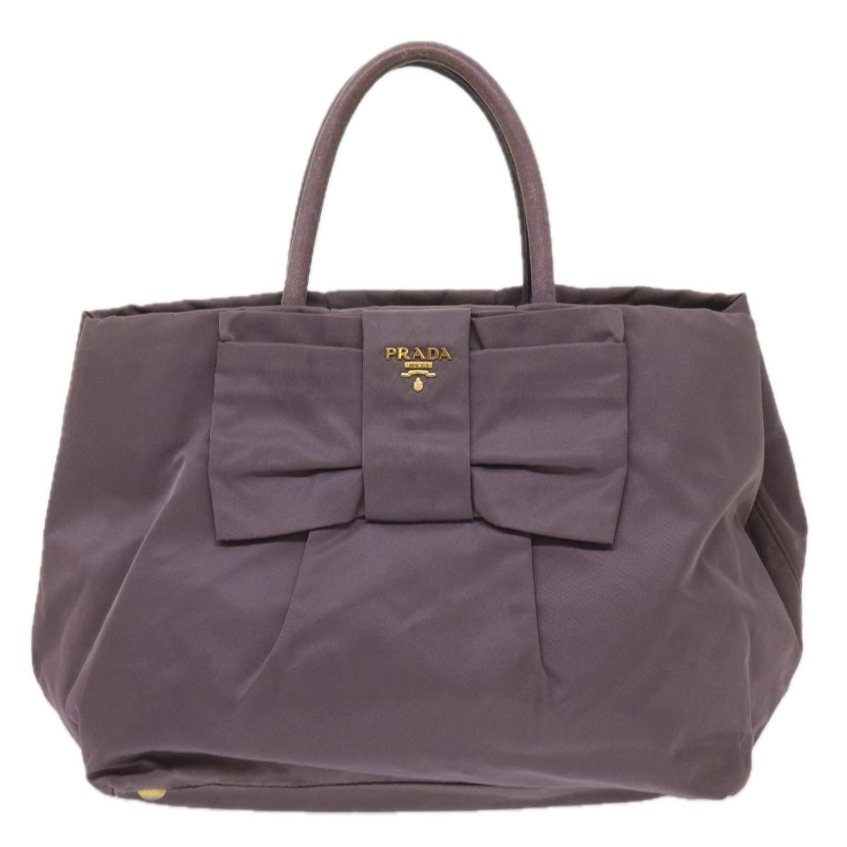 image of Prada Ribbon Tote in Purple, Women's