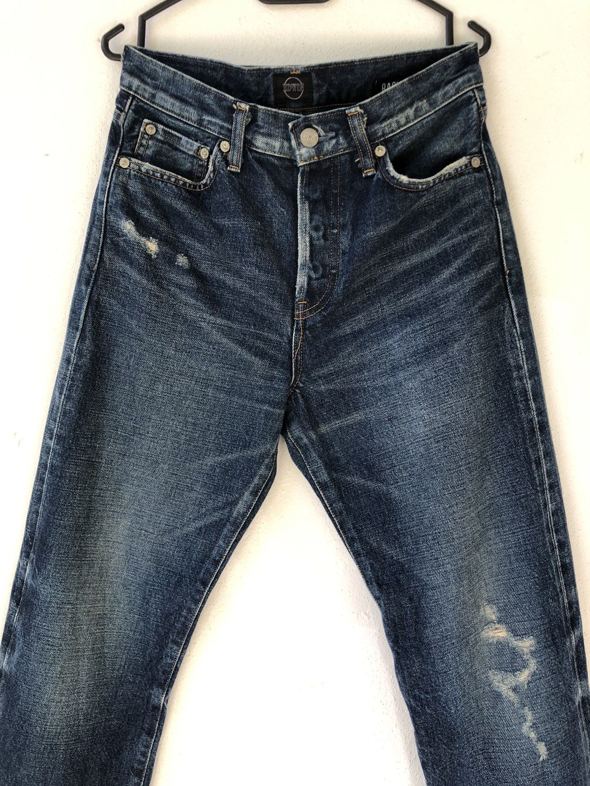 Edwin Vintage Edwin Rachel Distressed Selvedge Denim Jeans Size US 28 / EU 44 - 4 Thumbnail