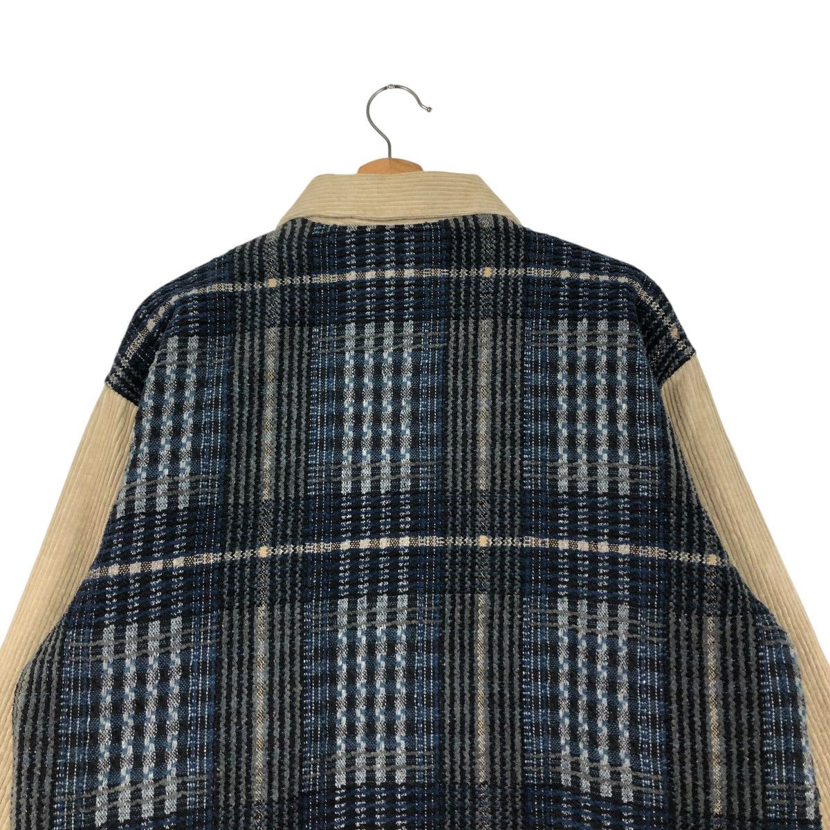 Japanese Brand 🔥PATCH WORK TARTAN DESIGN CHORE JACKET DENIM CHIC Size US L / EU 52-54 / 3 - 11 Thumbnail