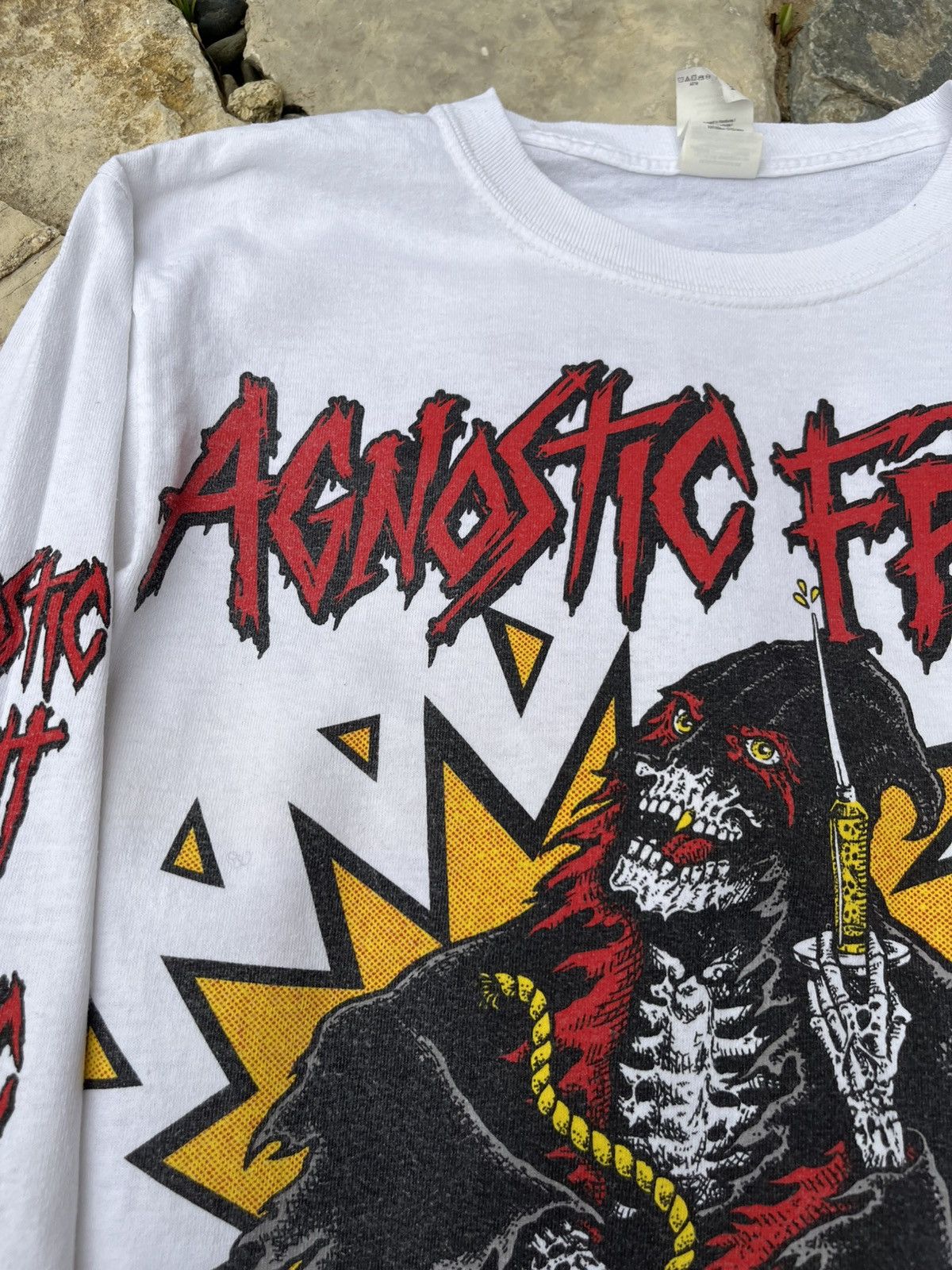 Band Tees × Vintage Vintage Agnostic Front band tee long sleeve the eliminator Size US S / EU 44-46 / 1 - 9 Thumbnail