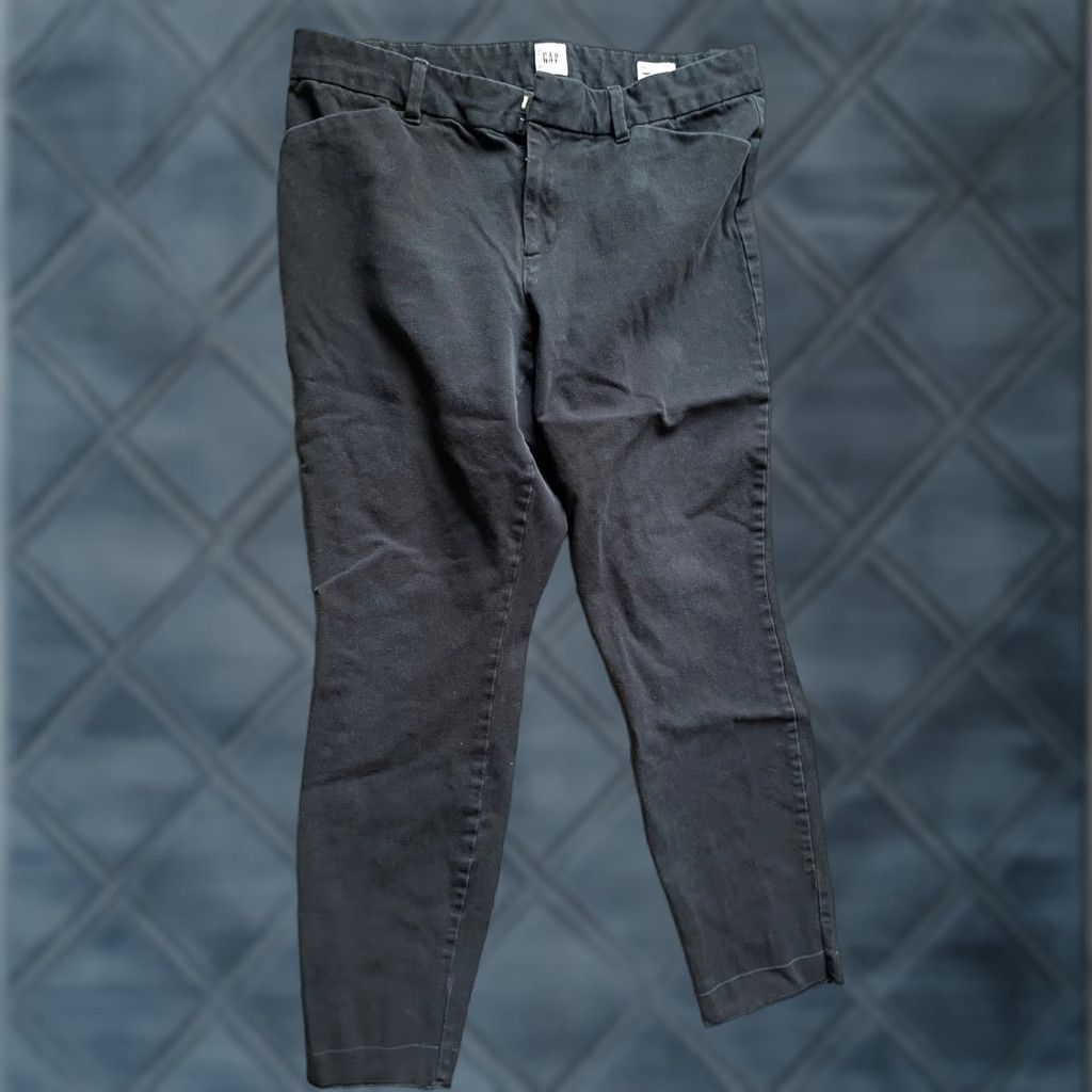 Gap Gap Women Pants Signature Skinny Ankle Black Stretch Size 10 Regular Denim Slim Leg Adult Womens Size 32" / US 10 / IT 46 - 1 Thumbnail