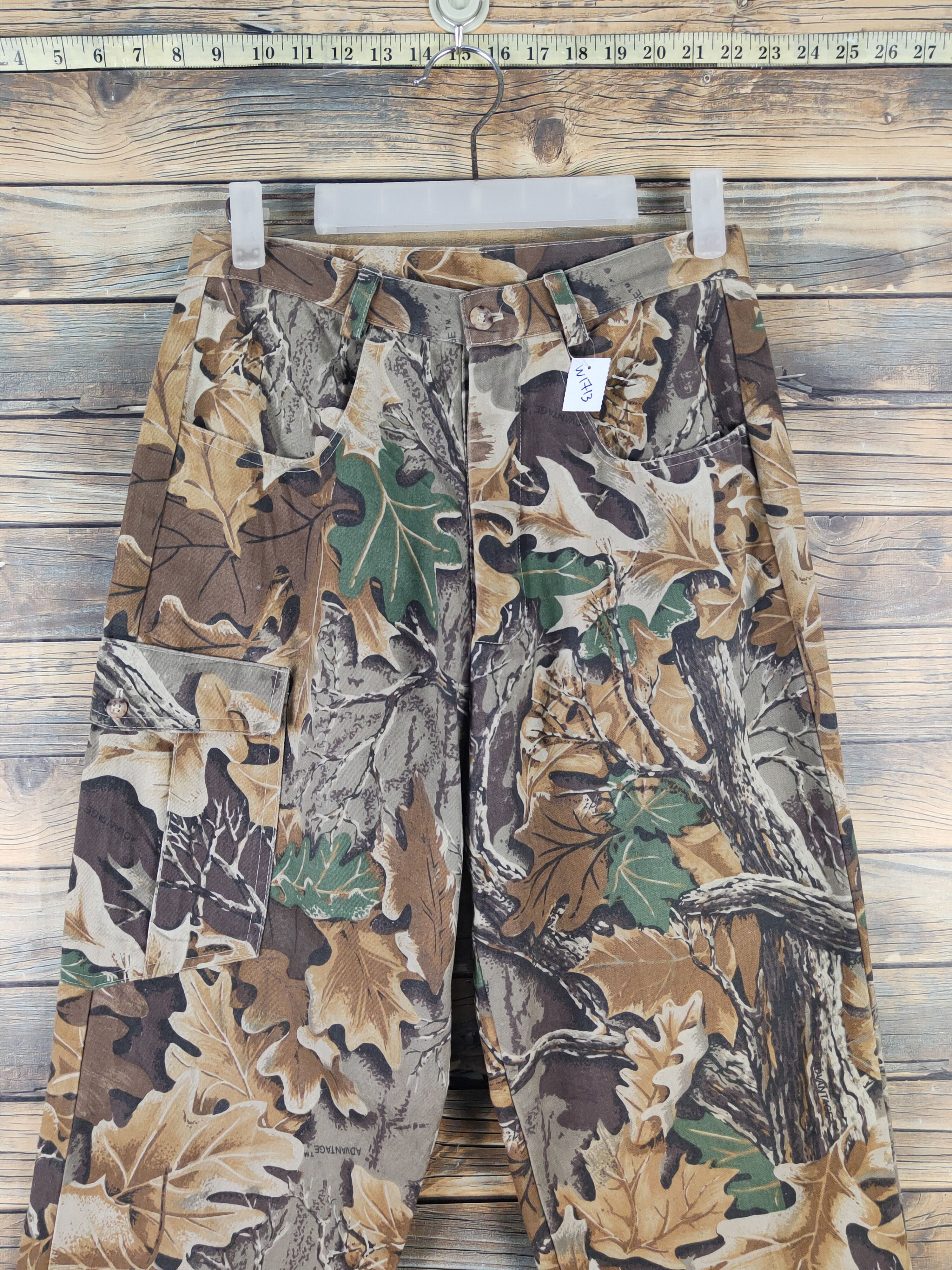 Japanese Brand Shoot The Moon camo Brown Multipocket Cargo Pants #W1713 Size US 28 / EU 44 - 2 Thumbnail