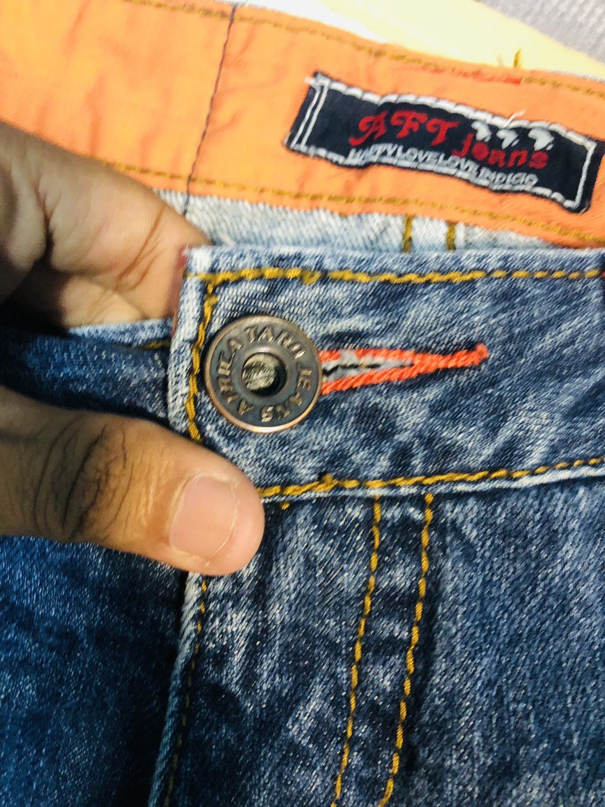 Japanese Brand AFT Distressed Denim Jeans (10) Size US 30 / EU 46 - 8 Thumbnail