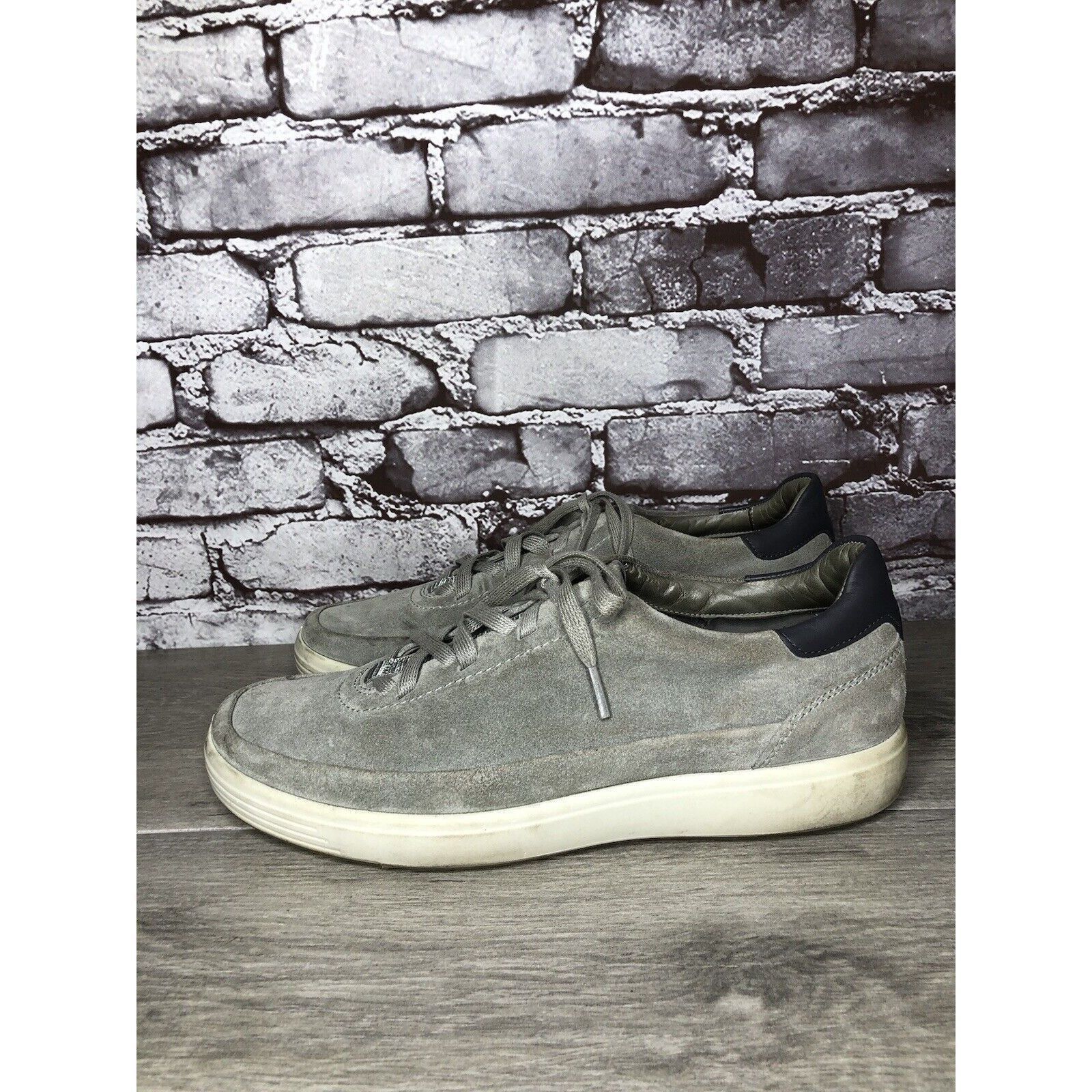 Ecco ECCO Grey Suede Leather Lace Up Comfort Casual Sneakers Shoe Size US 10 / EU 43 - 20 Thumbnail