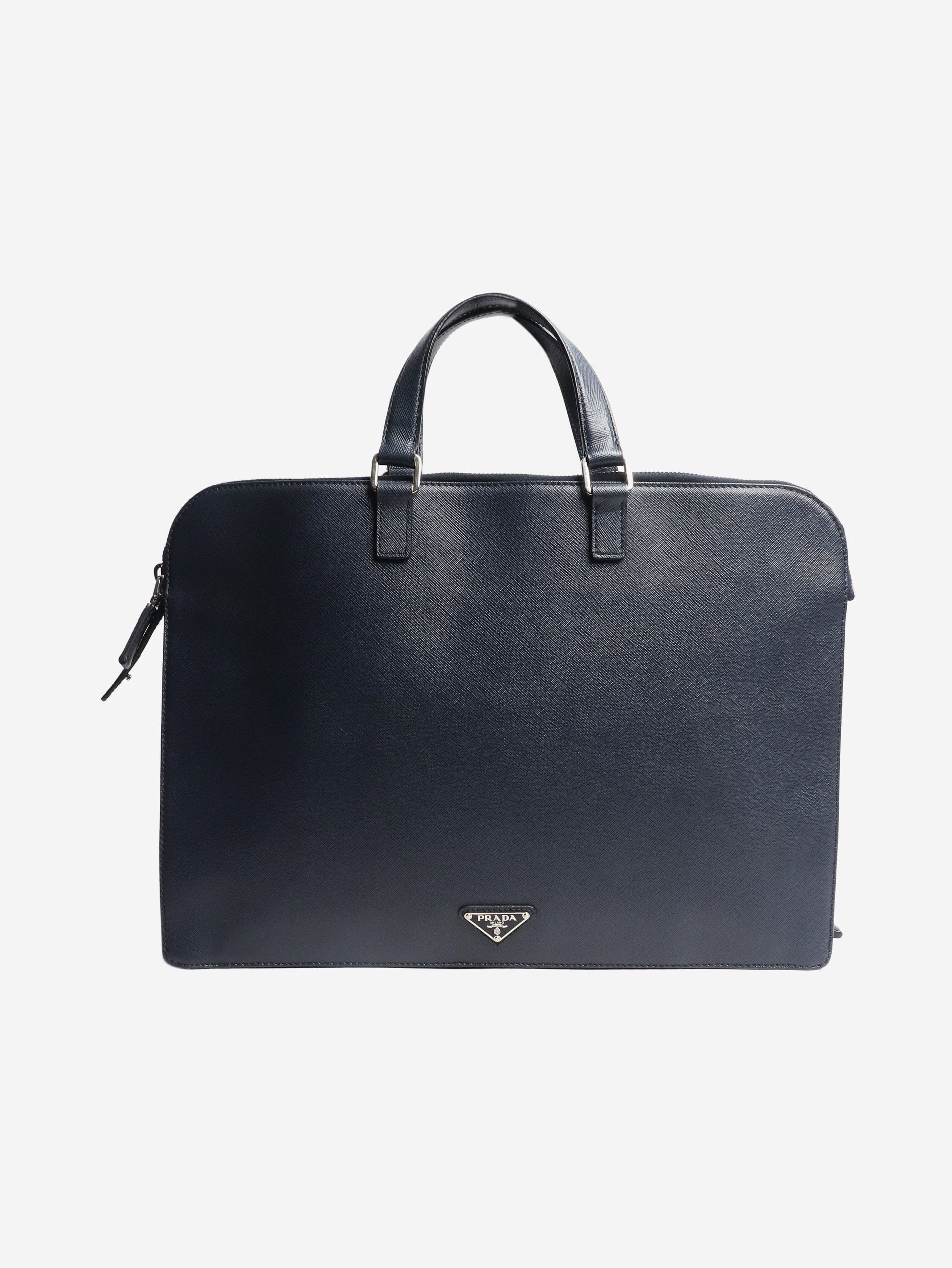 Prada Navy leather briefcase Size ONE SIZE - 1 Thumbnail
