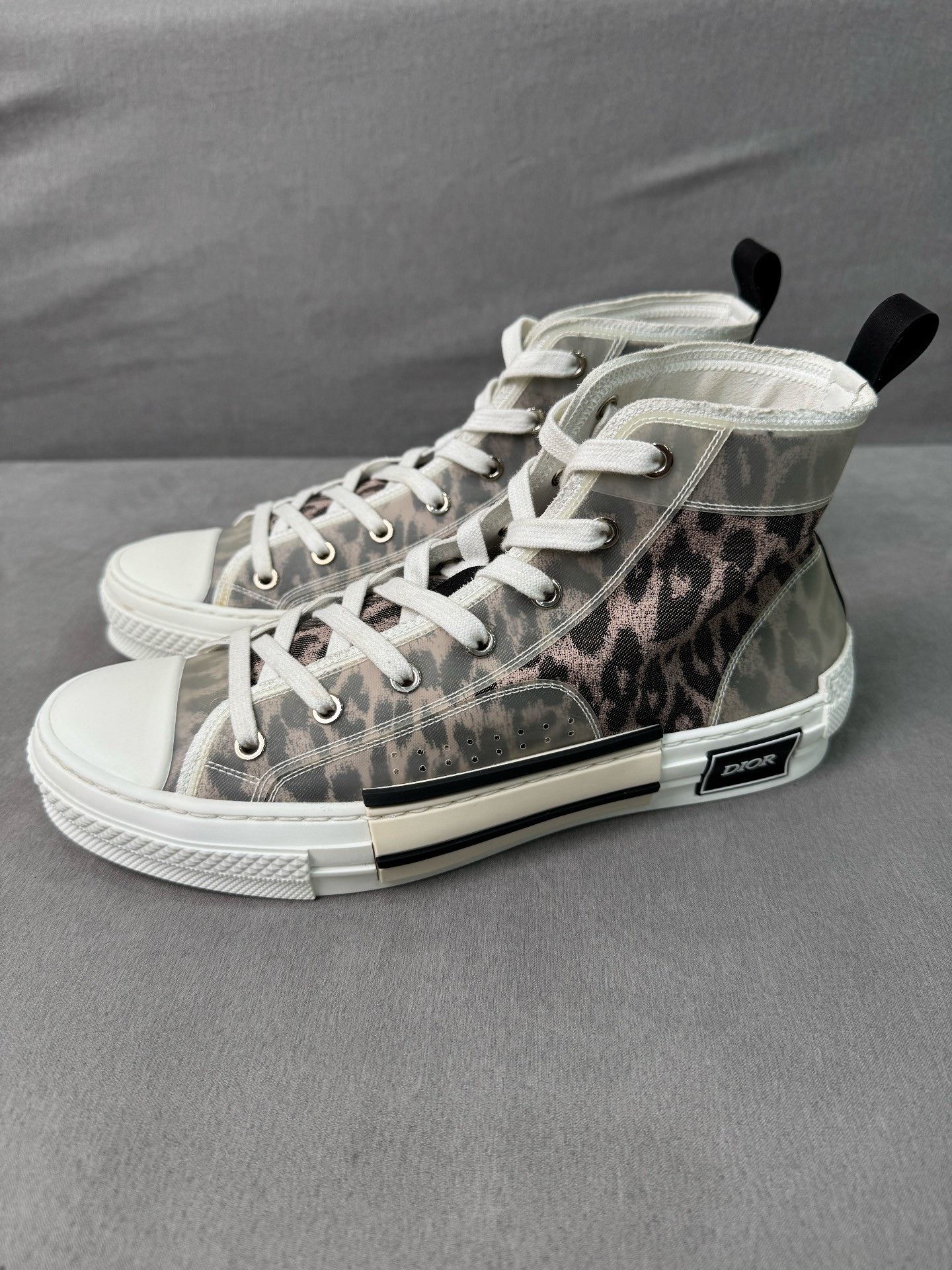 Dior Dior B23 Leopard Print High Top Sneakers Size US 8.5 / EU 41-42 - 1 Thumbnail