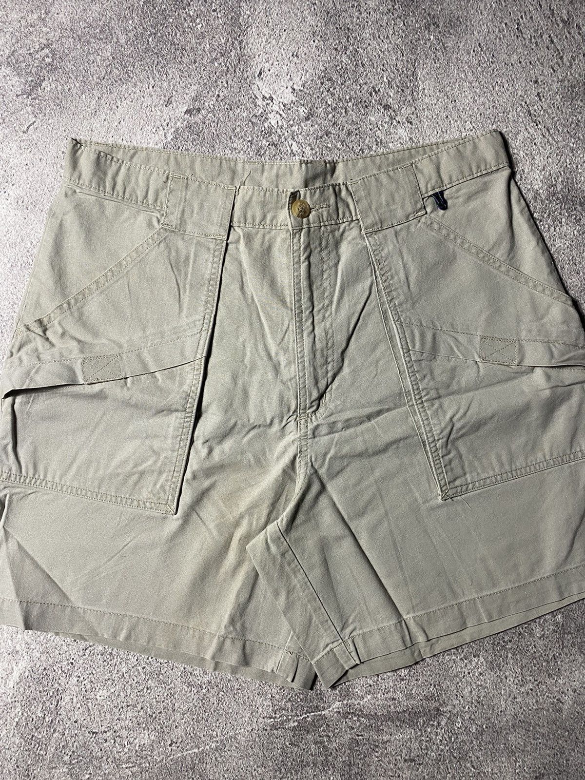 Jansport Vintage Safari Shorts Garment Dyed 90s Size US 31 - 2 Thumbnail