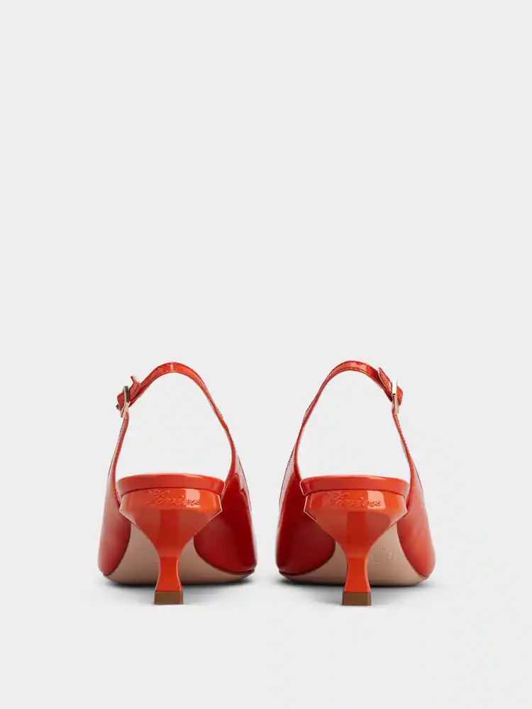 Roger Vivier o1s22i1n0824 Slingback Virgule Pumps in Red Size US 10 / IT 40 - 5 Thumbnail