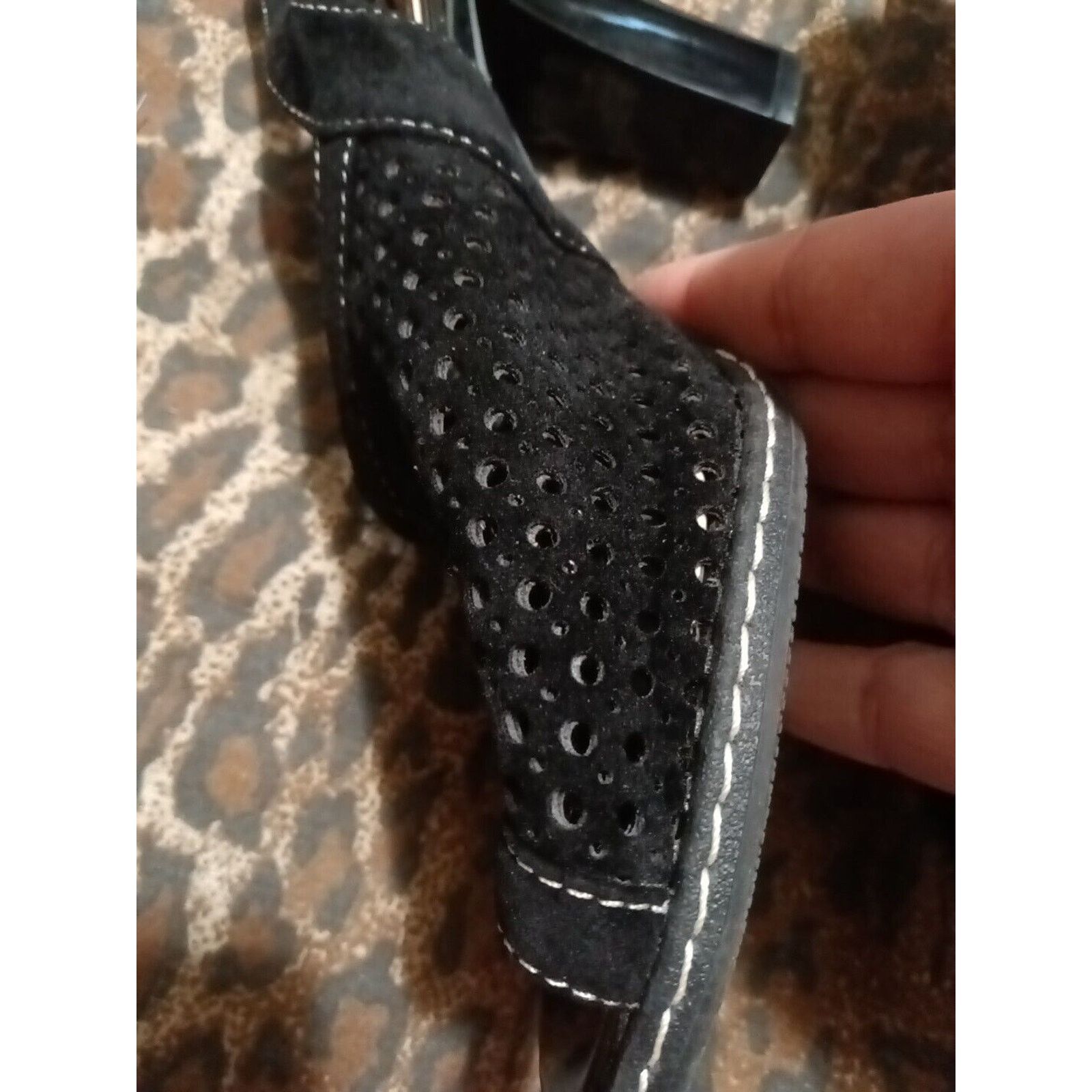 Other Ronzo Sling Back Size 7 Heel Shoes Black Size US 7 / IT 37 - 4 Thumbnail