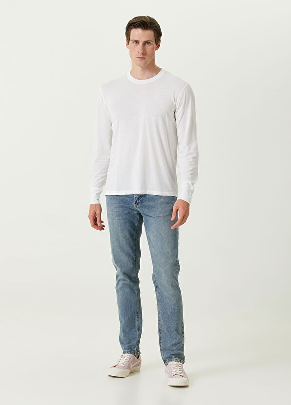Tom Ford o1w1db10125 TFJ972 Long Sleeve T-Shirt in White Size US XXL / EU 58 / 5 - 2 Thumbnail