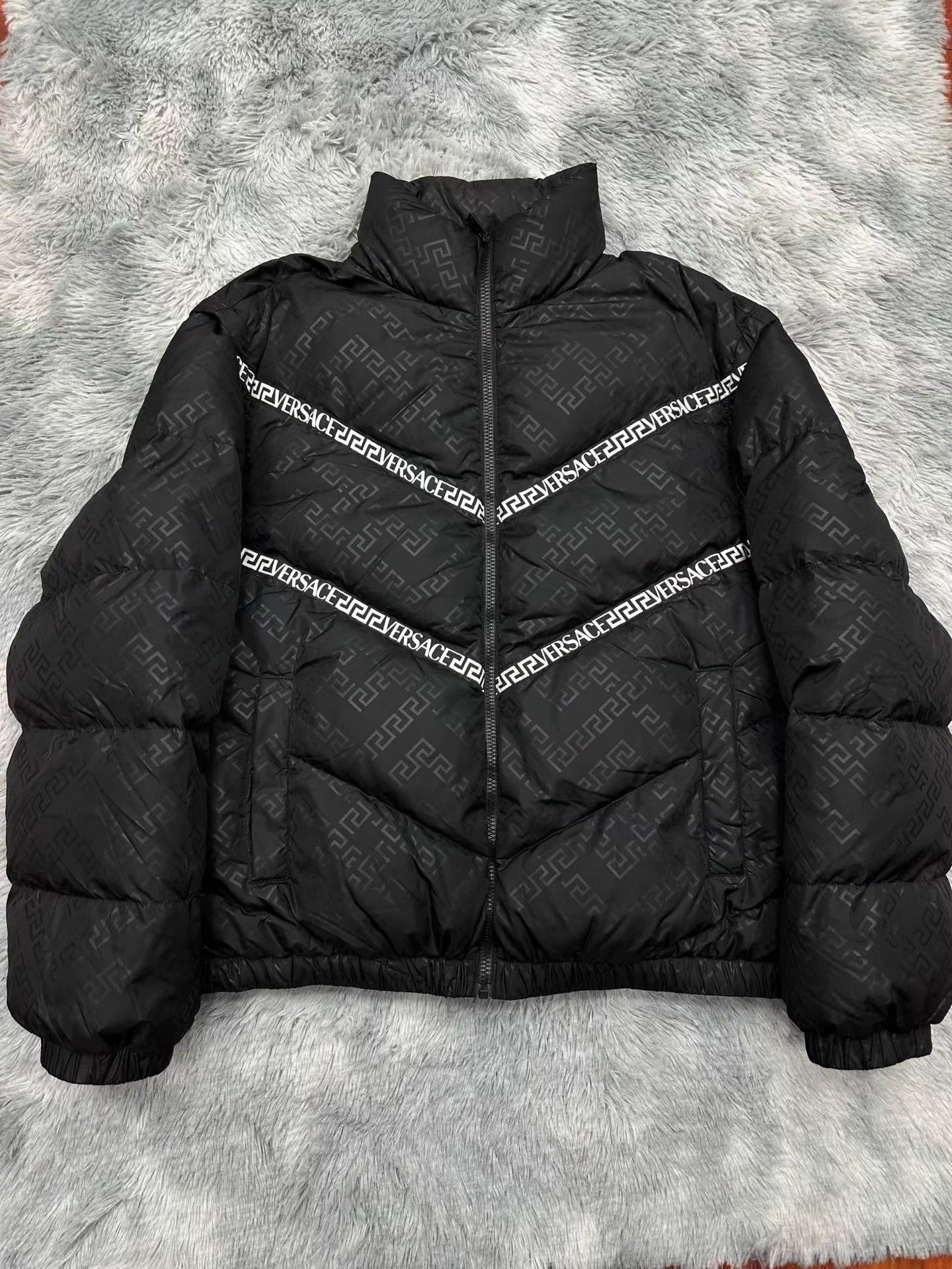 Versace Versace All-Over Logo Puffer Removable Vest Size 62 Size US XXL / EU 58 / 5 - 1 Thumbnail