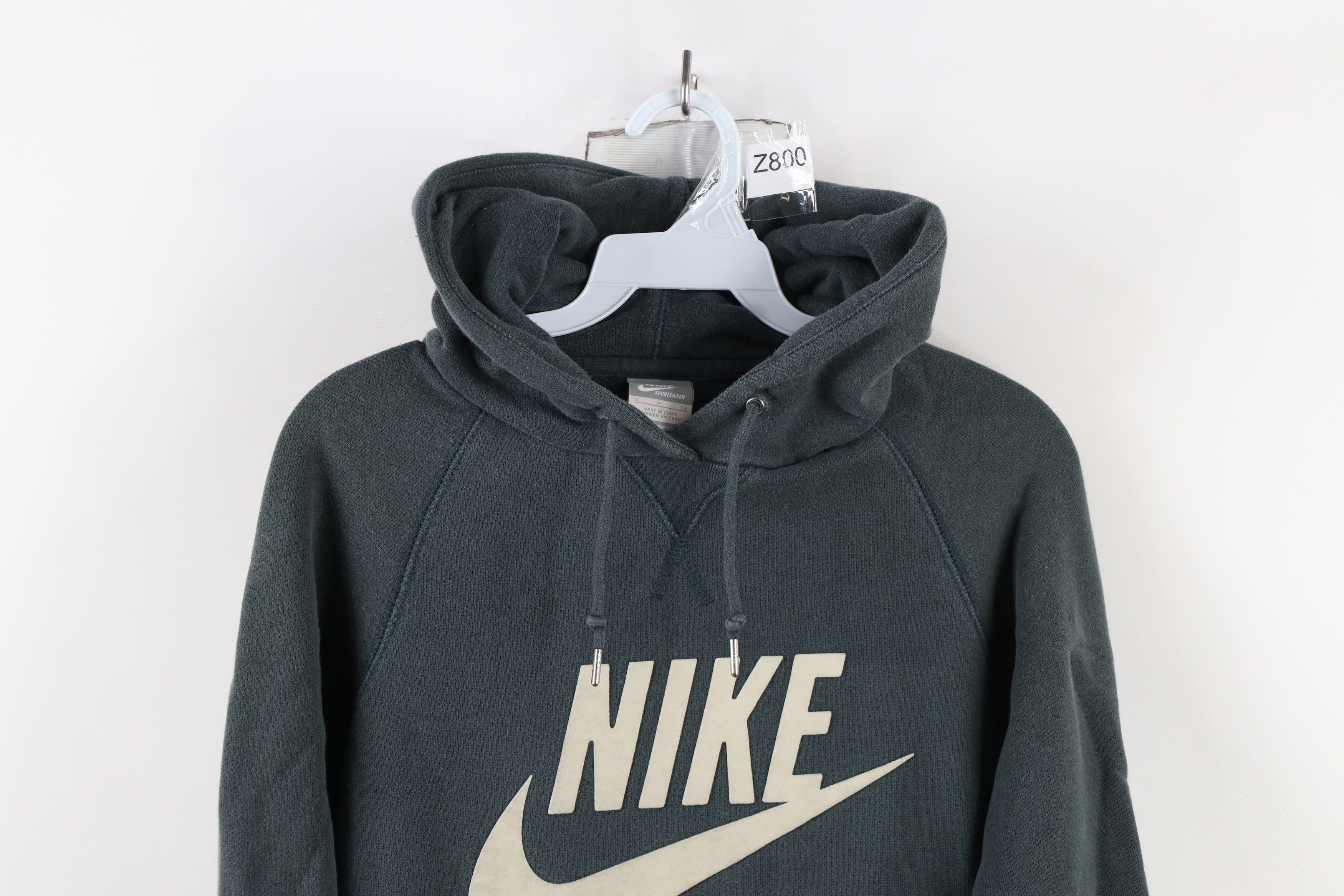 Nike × Vintage Vintage Nike Sportswear Travis Scott Big Swoosh Hoodie Green Size S / US 4 / IT 40 - 2 Thumbnail