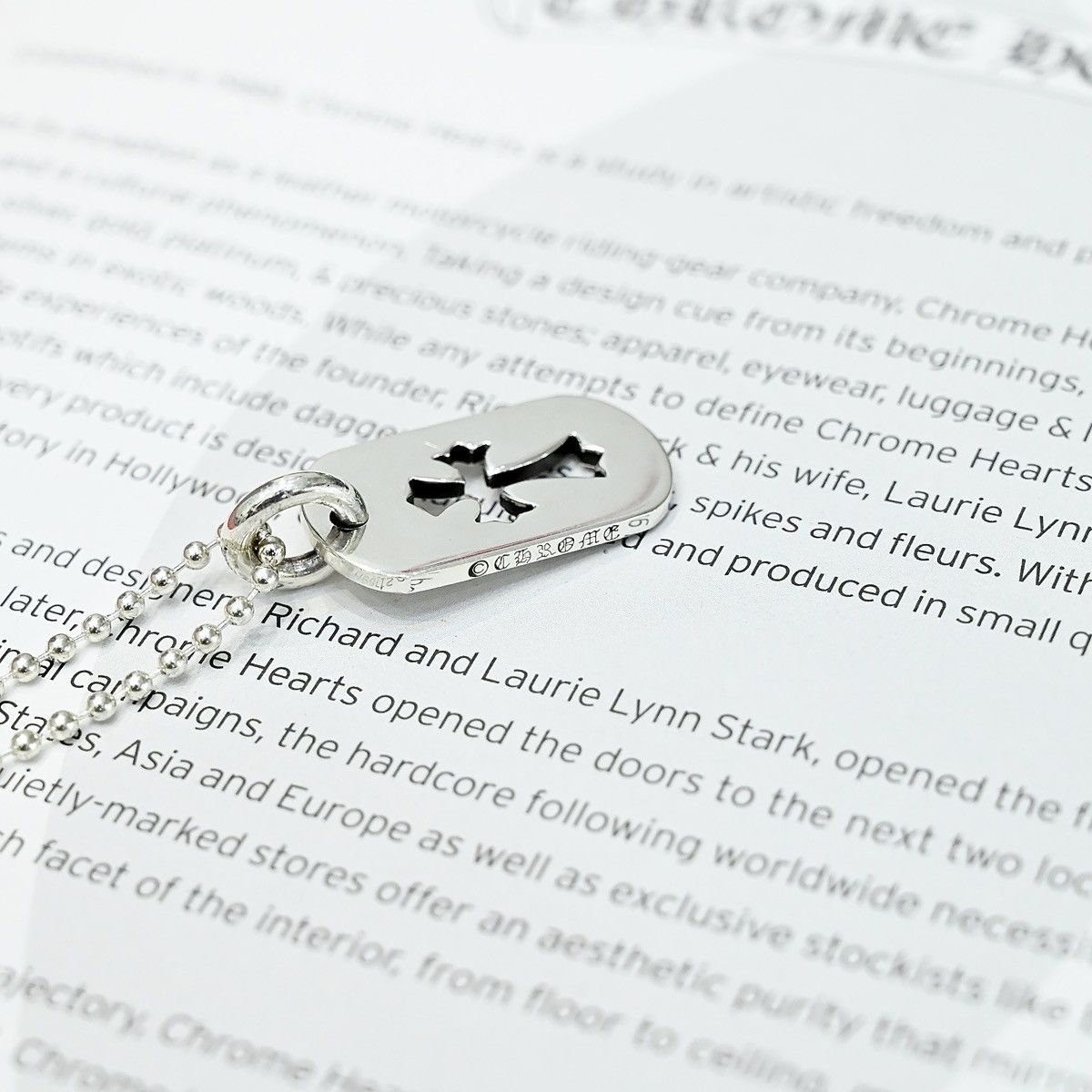 Chrome Hearts CHROME HEARTS DOG SML CROSS SILVER NECKLACE Size ONE SIZE - 2 Thumbnail