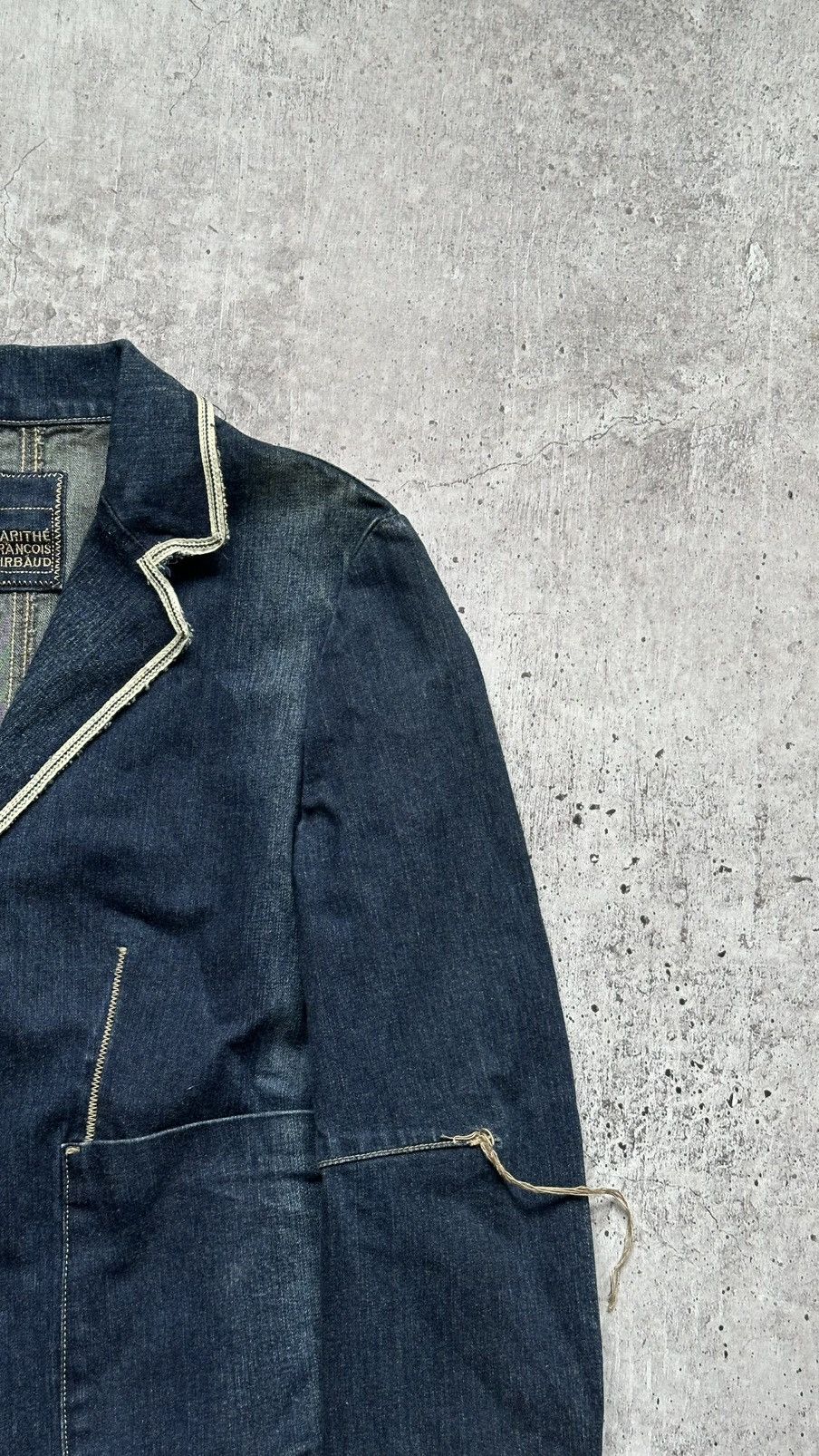Marithe + Francois Girbaud Women's Marithe Francois Girbaud Vintage Denim Blazer Size S / US 4 / IT 40 - 2 Thumbnail