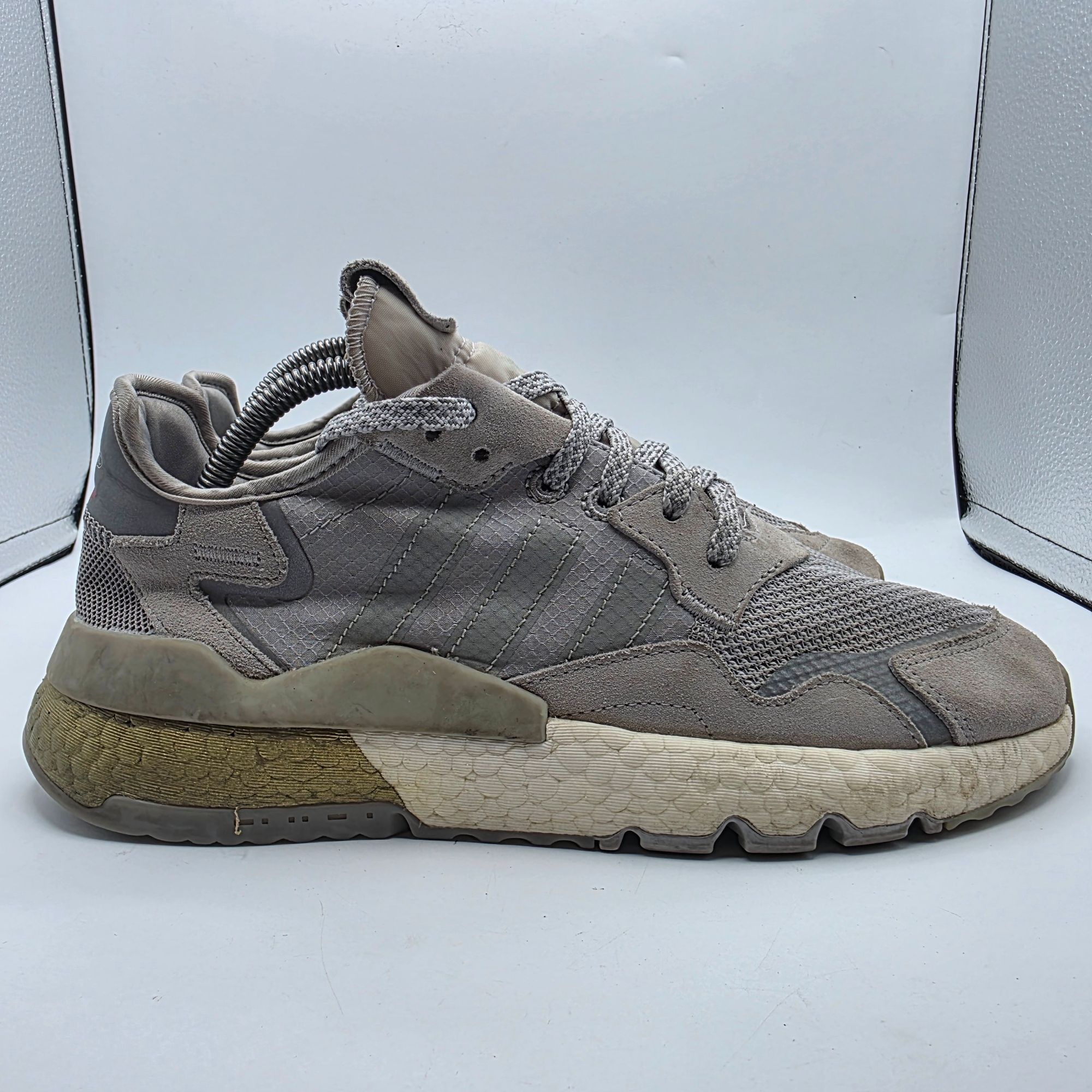 Adidas Adidas Nite Jogger Gold Metallic Boost EVM Mens Sise 9 Gray Size US 9 / EU 42 - 12 Thumbnail
