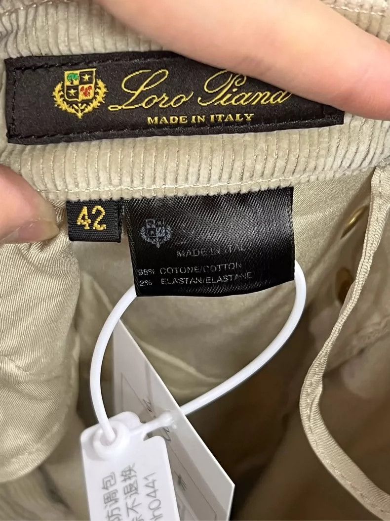 Loro Piana LORO PIANA size42 Kaki corduroy trousers Size US 42 / EU 58 - 4 Thumbnail