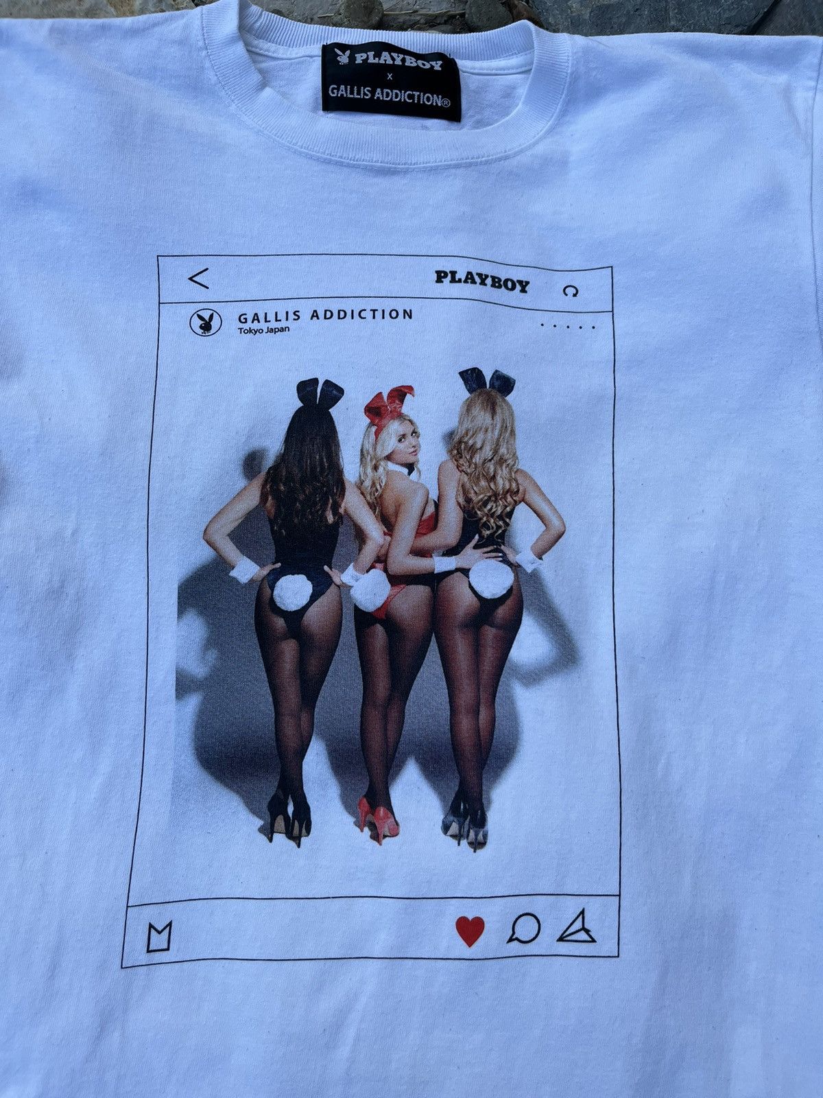 Playboy x Gallis Addiction sexy girls instagram post tee