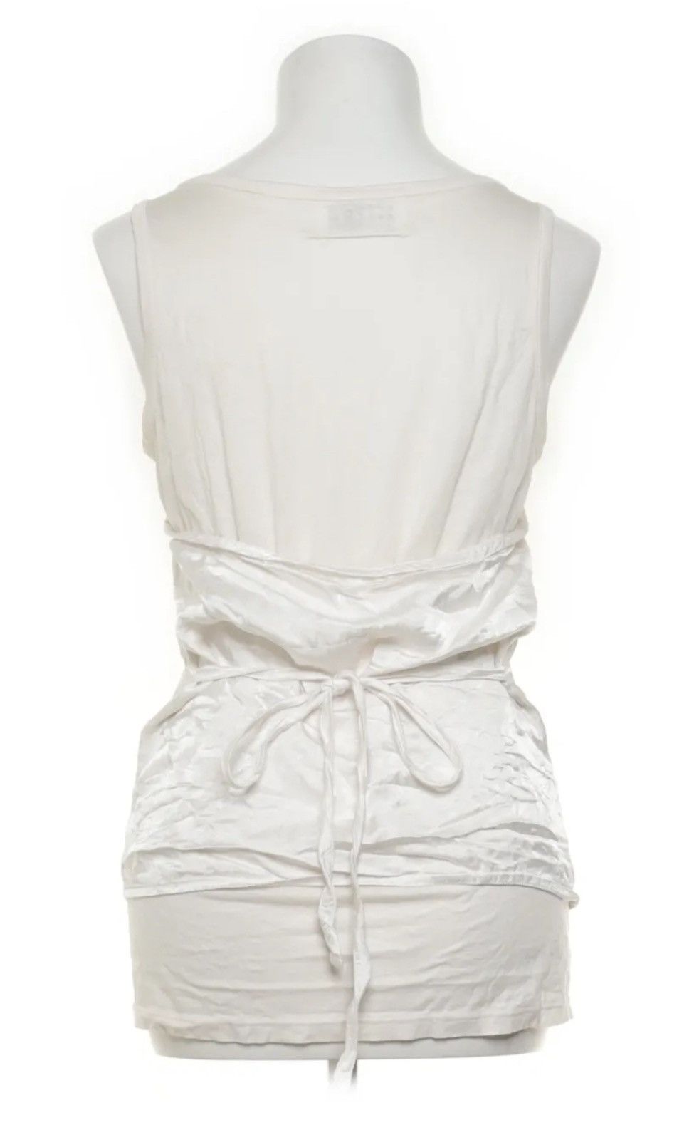 Maison Margiela Vintage Maison Margiela SS08 Ivory Silk & Tank Hybrid Top Size M / US 6-8 / IT 42-44 - 1 Thumbnail