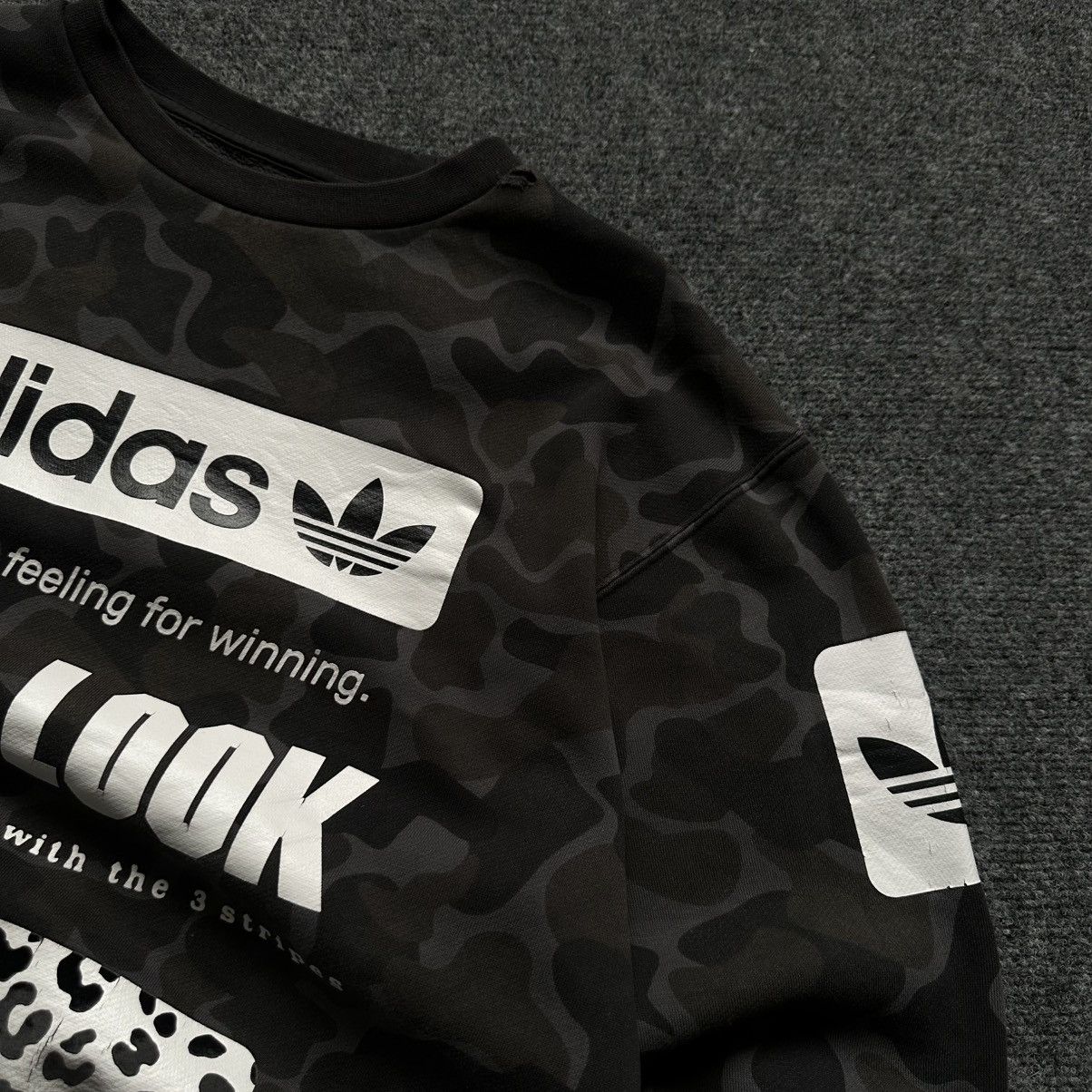 Adidas VTG Man Adidas Camo Sweatshirt Big Logo Size M Distressed Size US M / EU 48-50 / 2 - 9 Thumbnail
