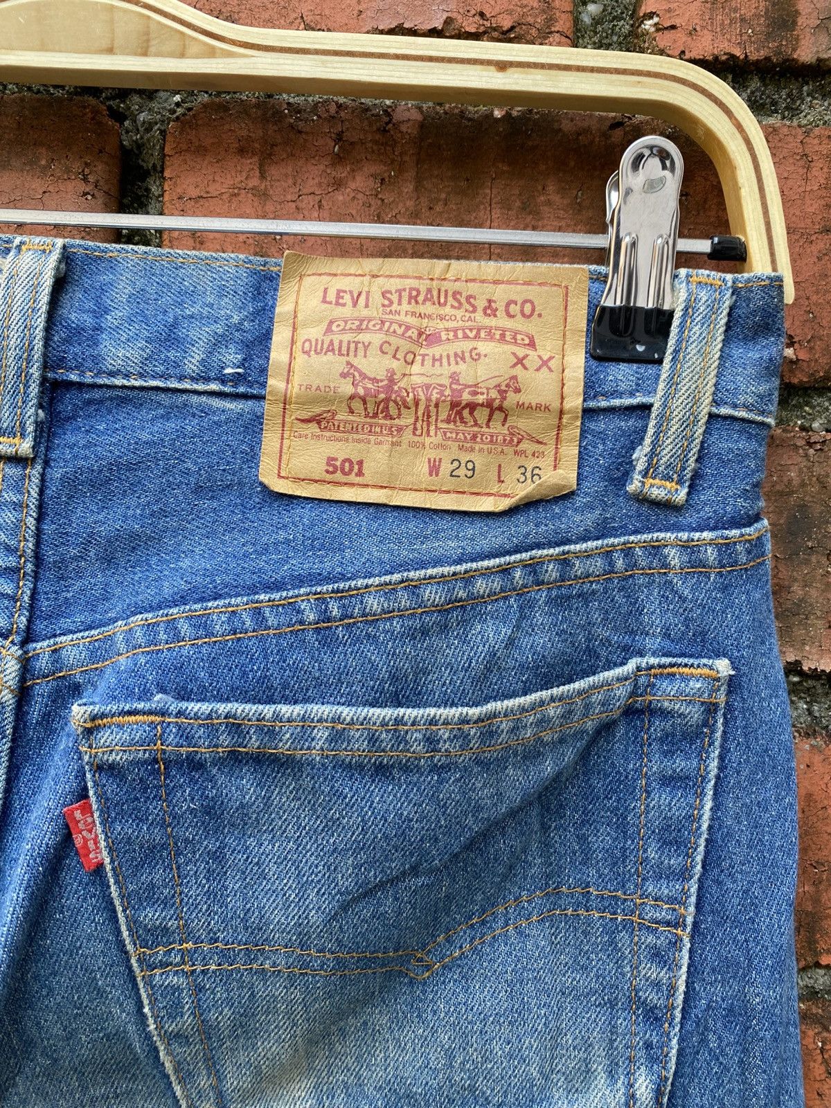 Levi's Vintage Clothing W29x32.5 Vintage levi's 501 made in usa Size US 29 - 3 Thumbnail