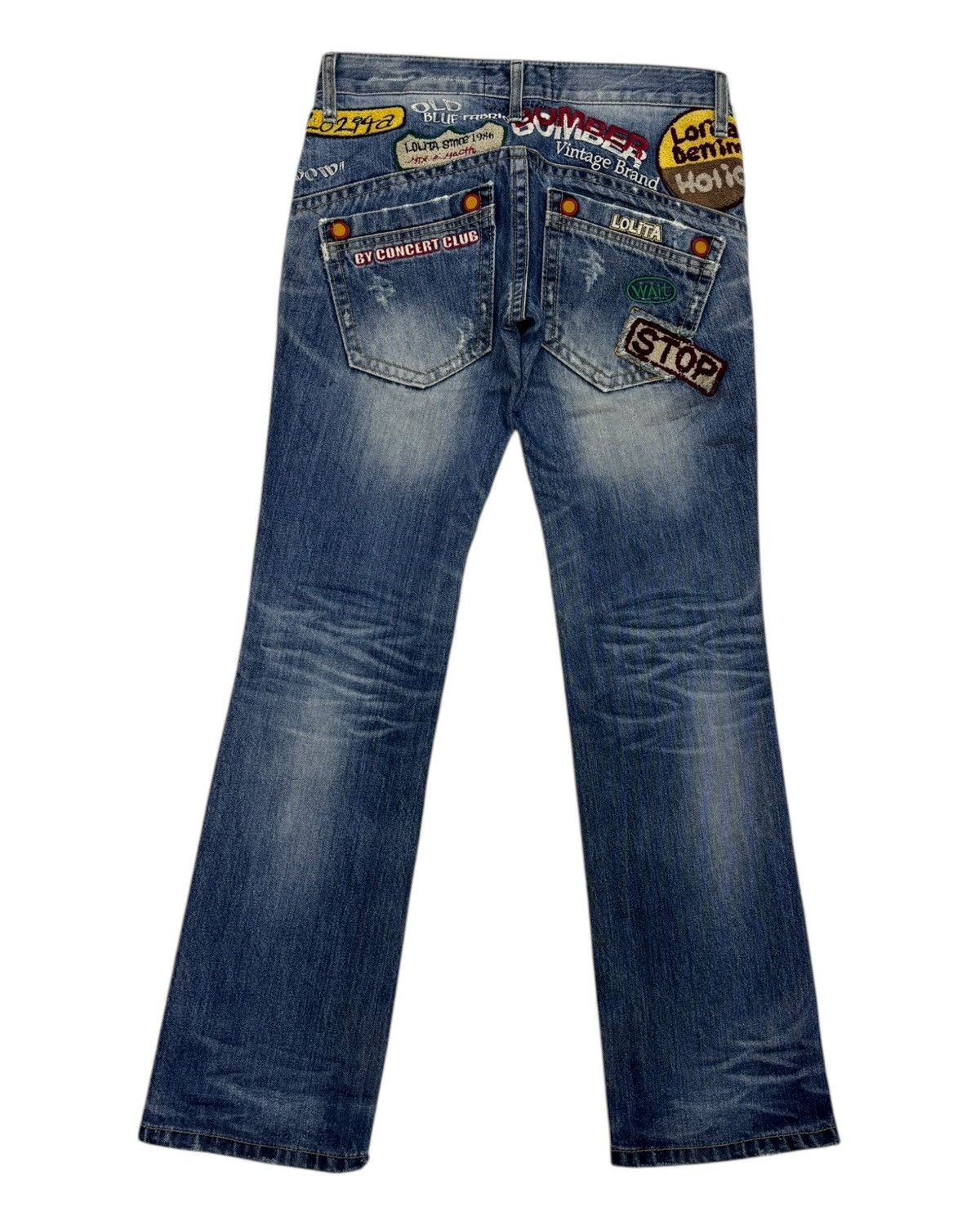 Kapital Lolita Club By Concert Club Bootcut Denim Jeans Size US 31 - 6 Thumbnail