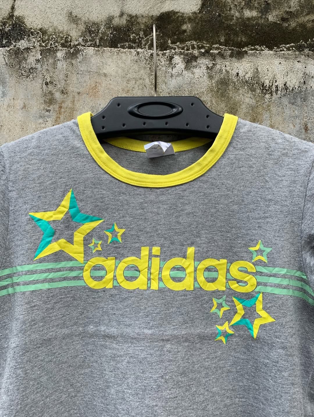 Adidas y2k Adidas Stripes Star Ringer Tee Size M / US 6-8 / IT 42-44 - 2 Thumbnail