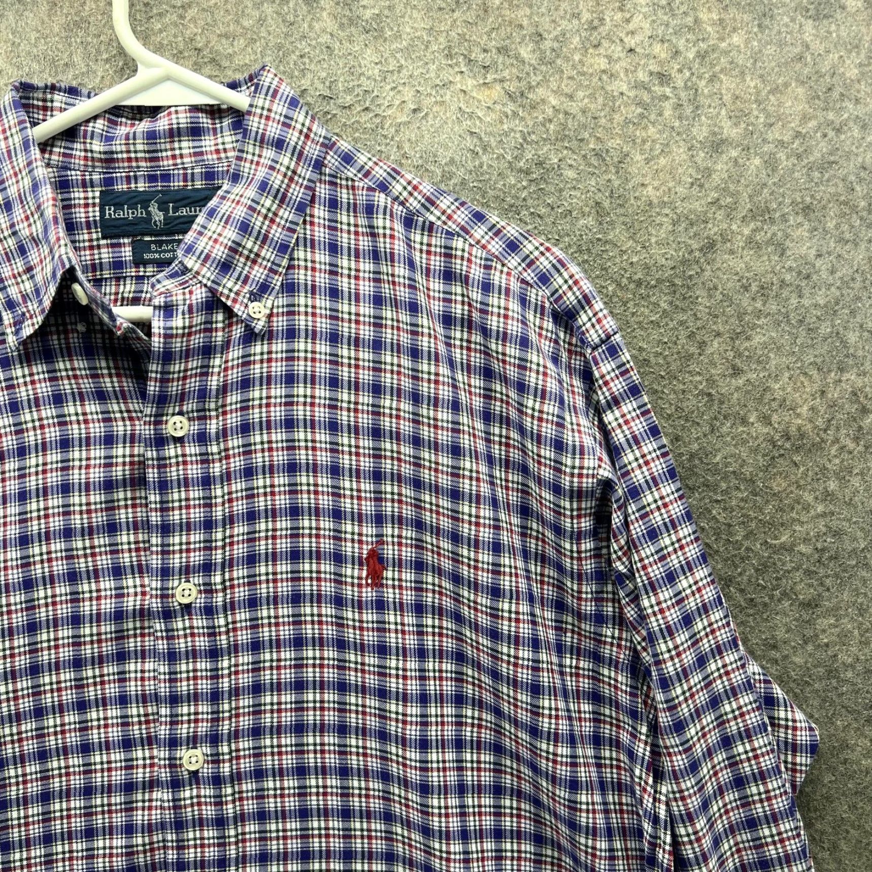 Ralph Lauren Ralph Lauren Shirt Mens Small Blue Plaid Long Sleeve Button Down Blake Casual Size US S / EU 44-46 / 1 - 7 Thumbnail