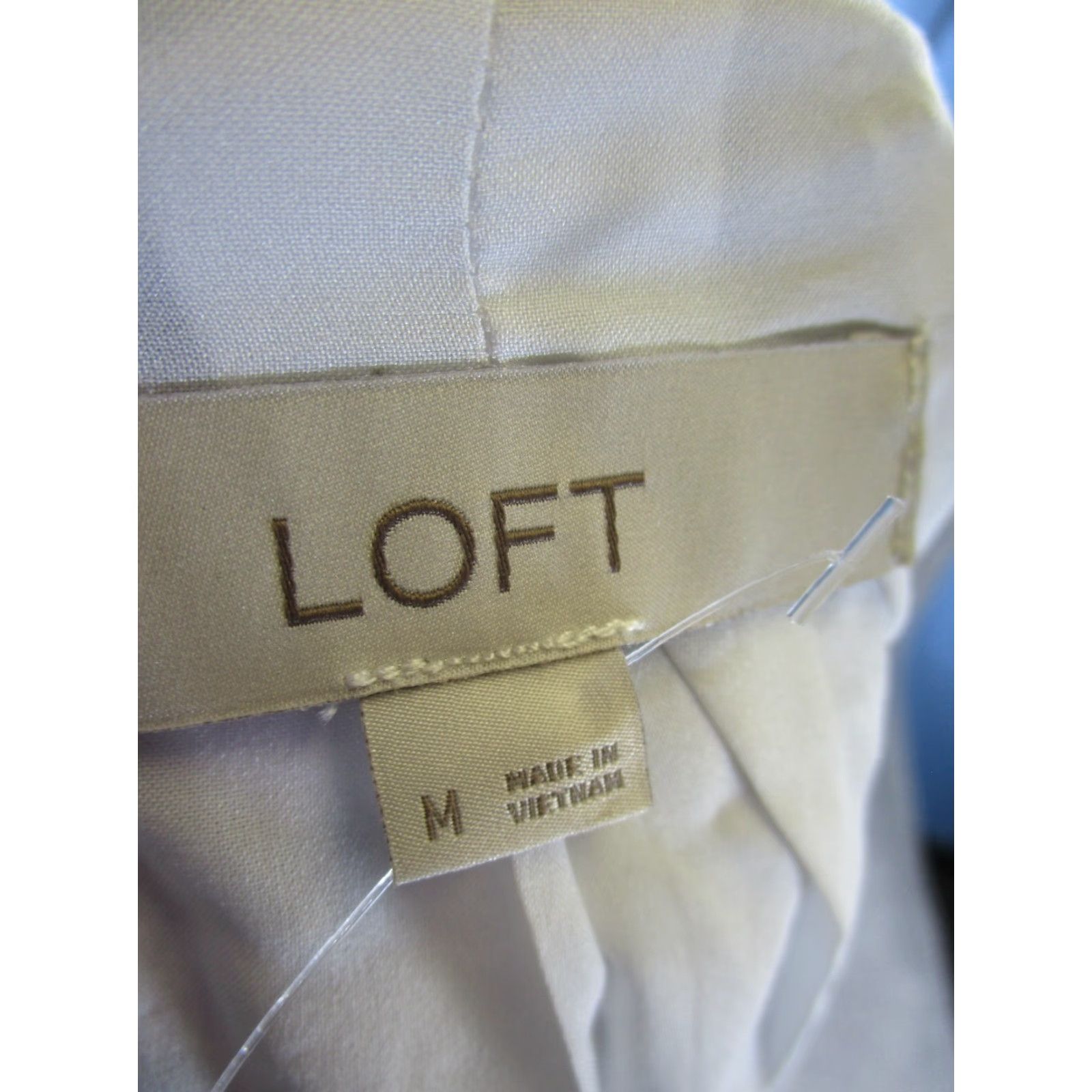 Loft LOFT Women Mini Dress - Floral Tie Waist Sleeveless, White, Medium, Casual, Polyester, NEW Size M / US 6-8 / IT 42-44 - 7 Thumbnail
