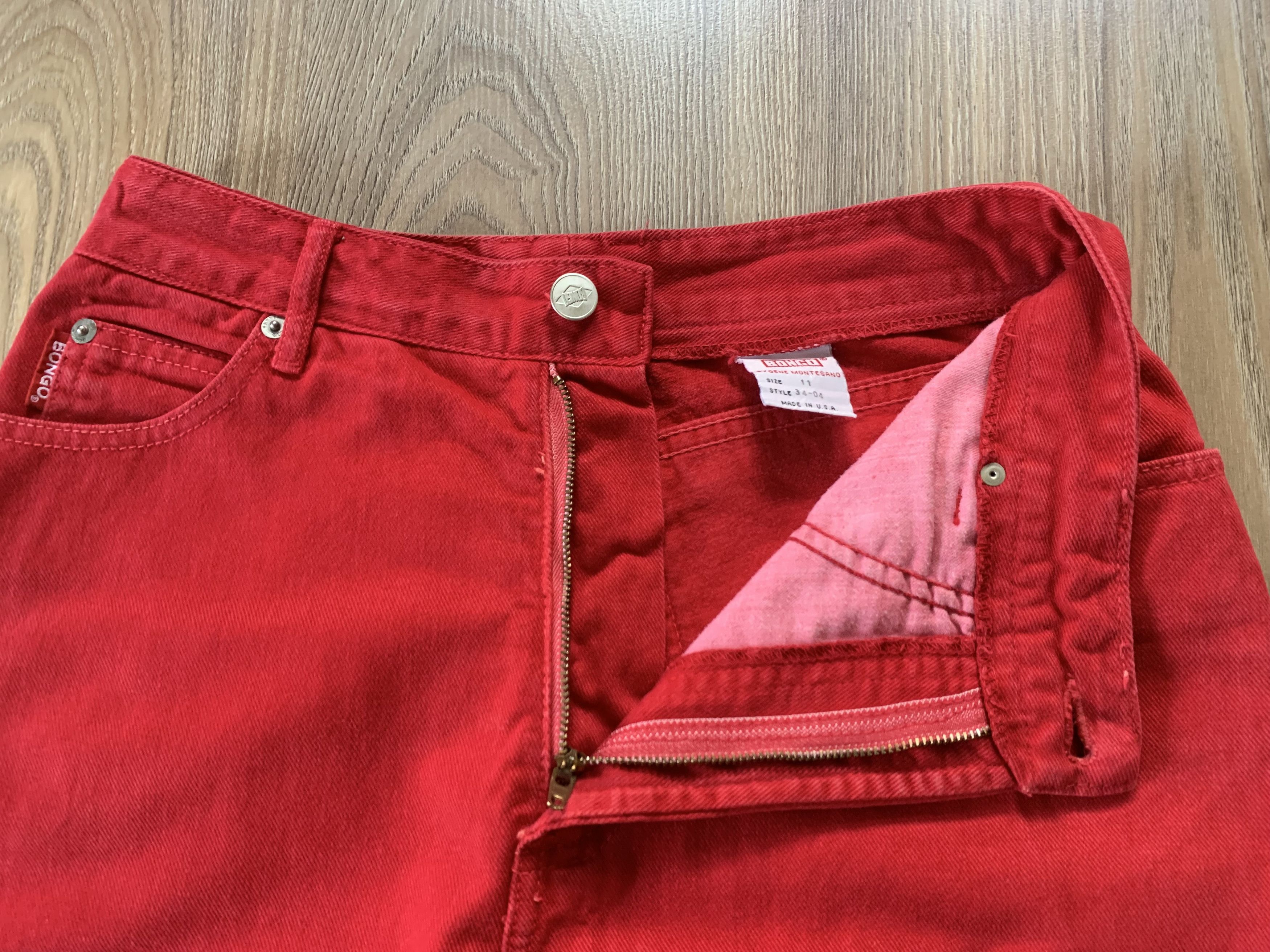 Other Vintage Bongo Jeans Special Reserve Red High Waist Size 28" / US 6 / IT 42 - 5 Thumbnail