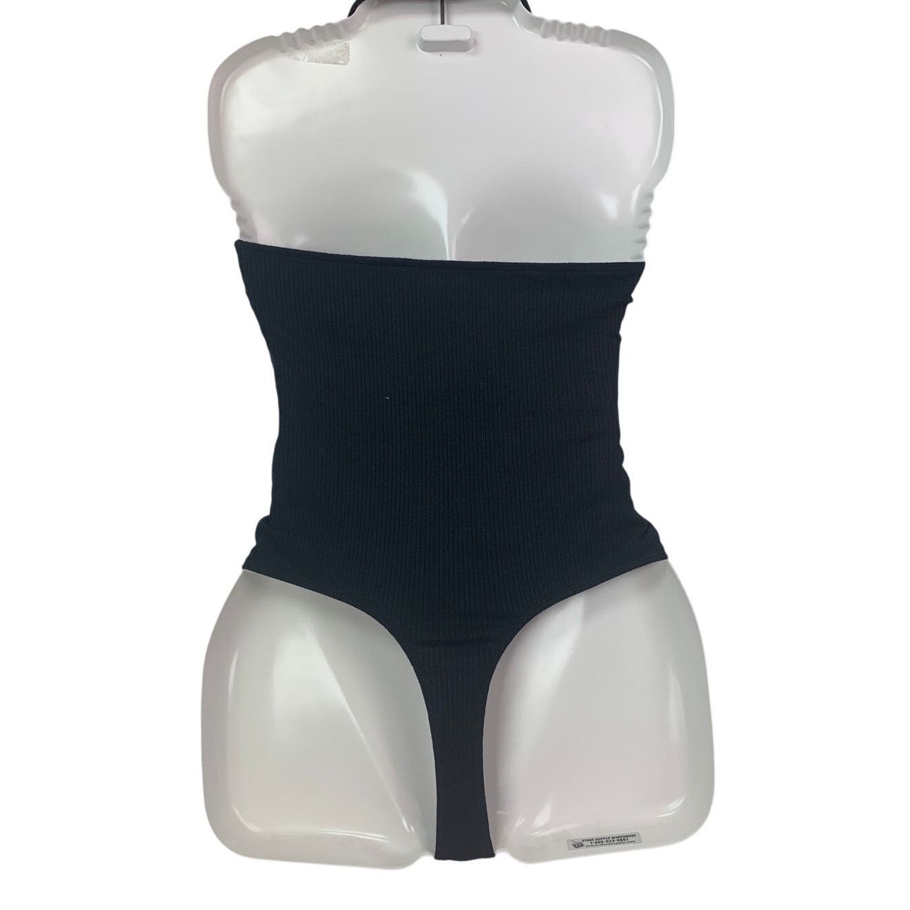 American Eagle Outfitters New American Eagle Womens Medium Black Snap Closure Bodysuit Size M / US 6-8 / IT 42-44 - 2 Thumbnail