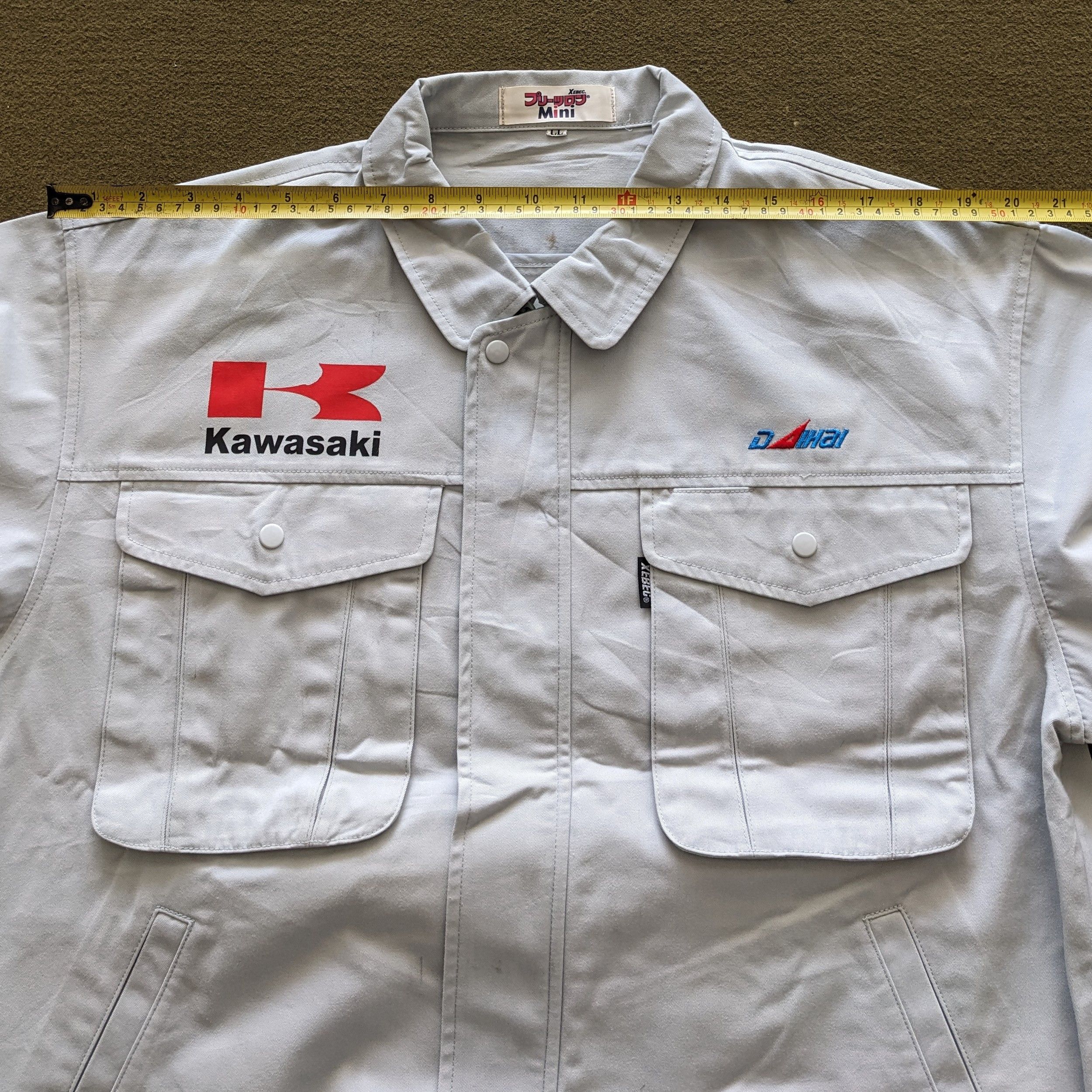 Japanese Brand Vintage KAWASAKI Motorsports Racing Custom Jacket Size US L / EU 52-54 / 3 - 6 Thumbnail