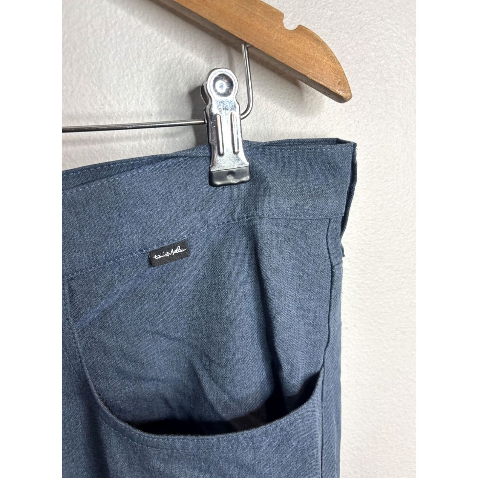 TravisMathew TravisMathew Pants Mens 35x29 Blue Stretch Chino Golf Performance Casual Size US 35 - 5 Thumbnail